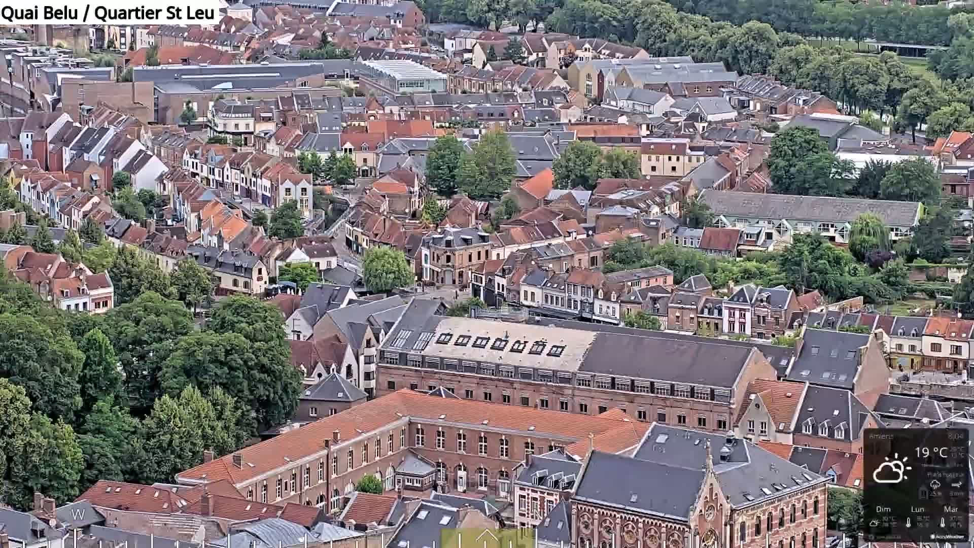 Amiens City Panaromic Skyline PTZ Live Cam - Amiens, Somme, Hauts-de-France, France