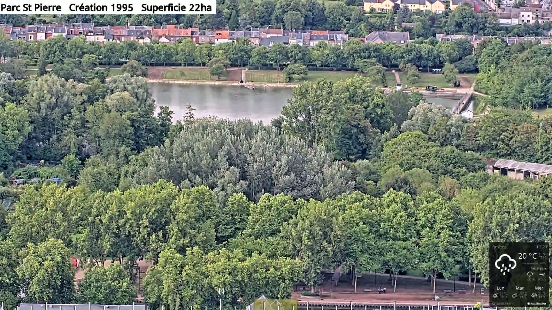 Amiens City Panaromic Skyline PTZ Live Cam - Amiens, Somme, Hauts-de-France, France