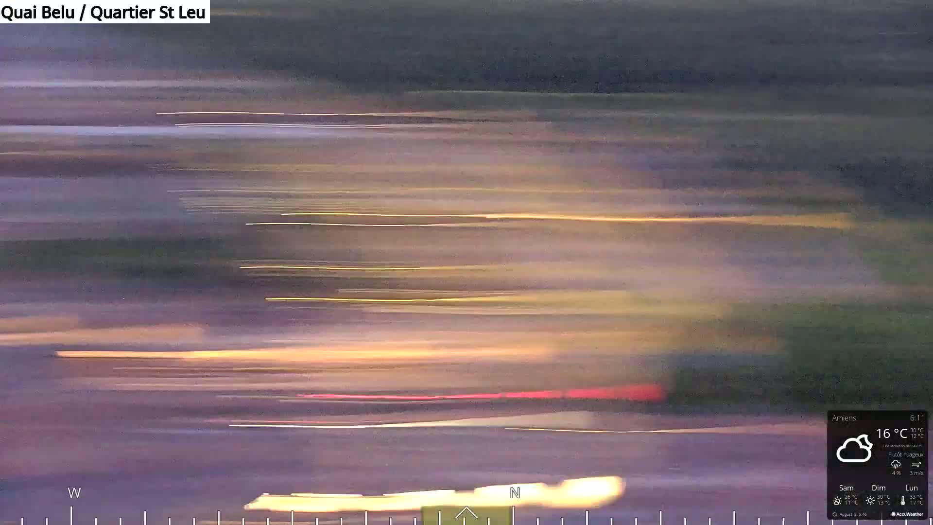 Amiens City Panaromic Skyline PTZ Live Cam - Amiens, Somme, Hauts-de-France, France