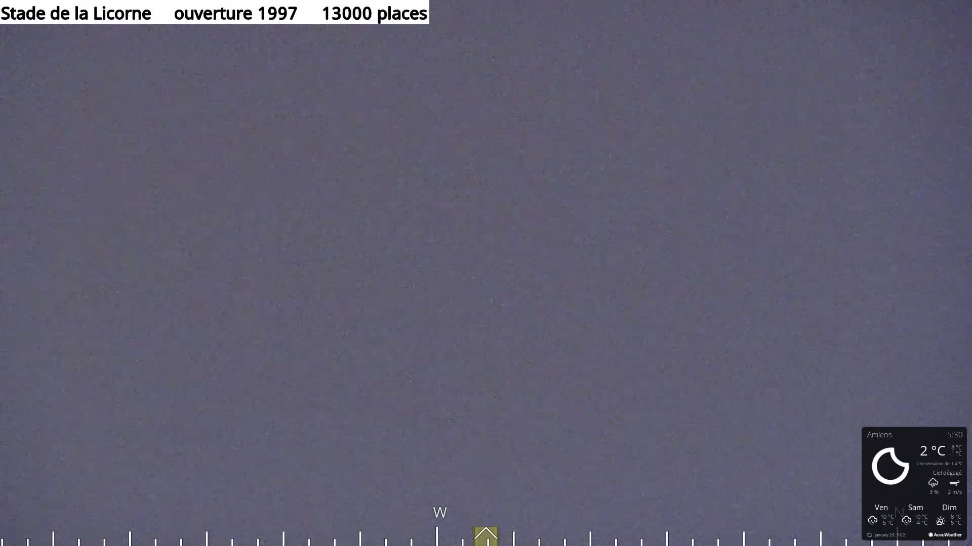 Amiens City Panaromic Skyline PTZ Live Cam - Amiens, Somme, Hauts-de-France, France