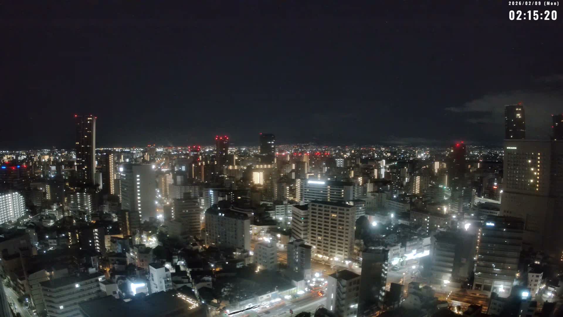 Osaka Downtown Skyline ( 大阪ダウンタウンのスカイライン ) Live Cam - 1 Chome, Fukushima, Fukushima Ward, Osaka, Kansai, Honshu, Japan 