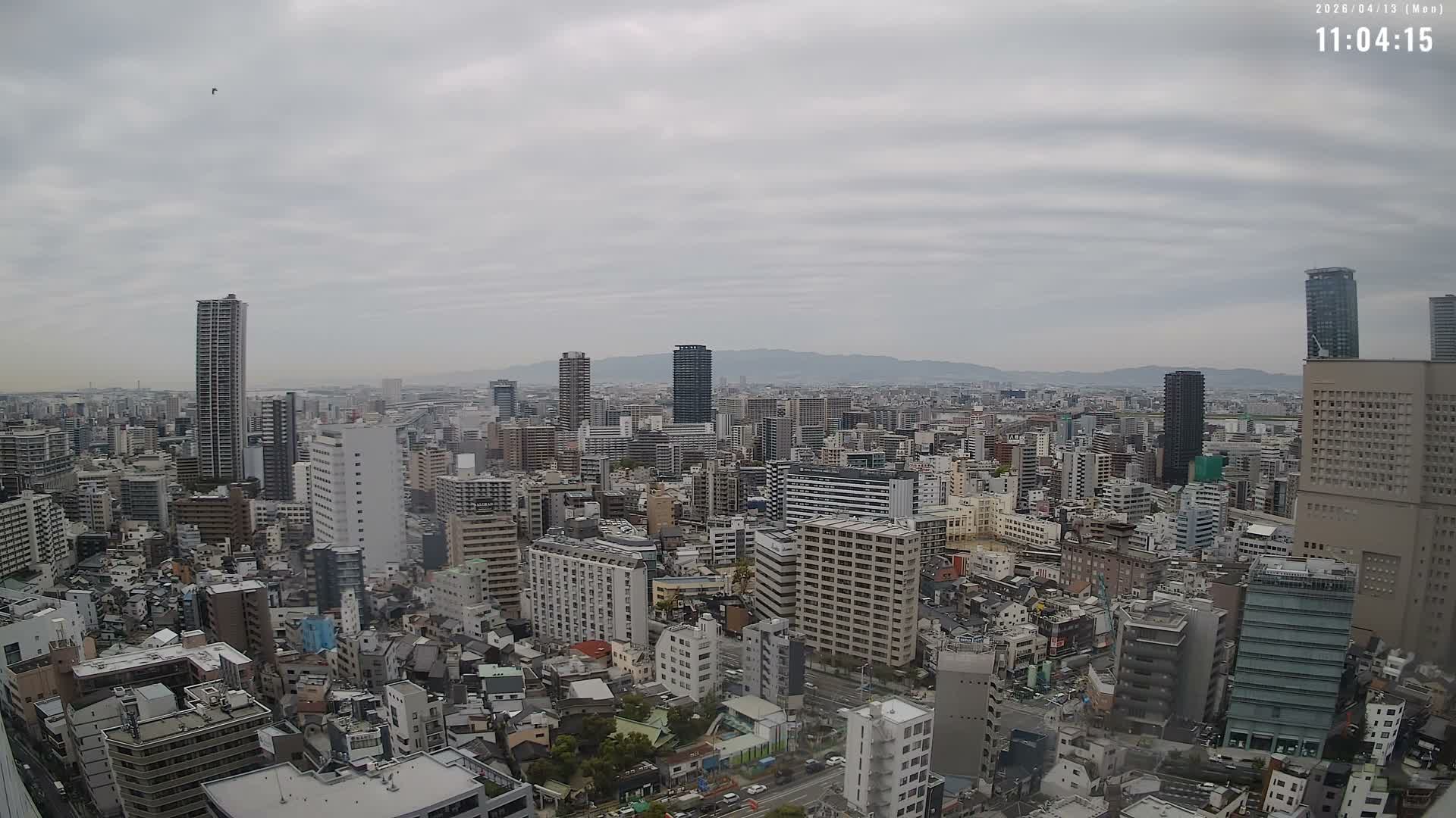 Osaka Downtown Skyline ( 大阪ダウンタウンのスカイライン ) Live Cam - 1 Chome, Fukushima, Fukushima Ward, Osaka, Kansai, Honshu, Japan 