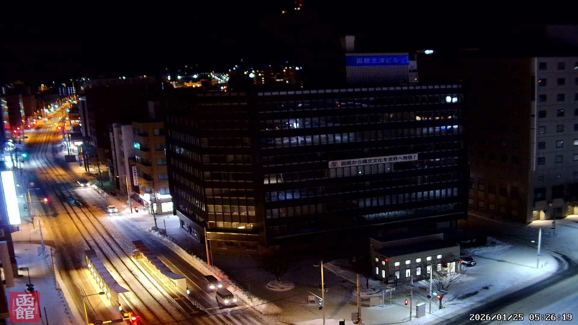 Hokkaido, Hakodate City Skyline PTZ 360 ( 北海道、函館市街地スカイライン ) Live Cam  - Wakamatsucho, Hakodate, Oshima, Hokkaido, Japan