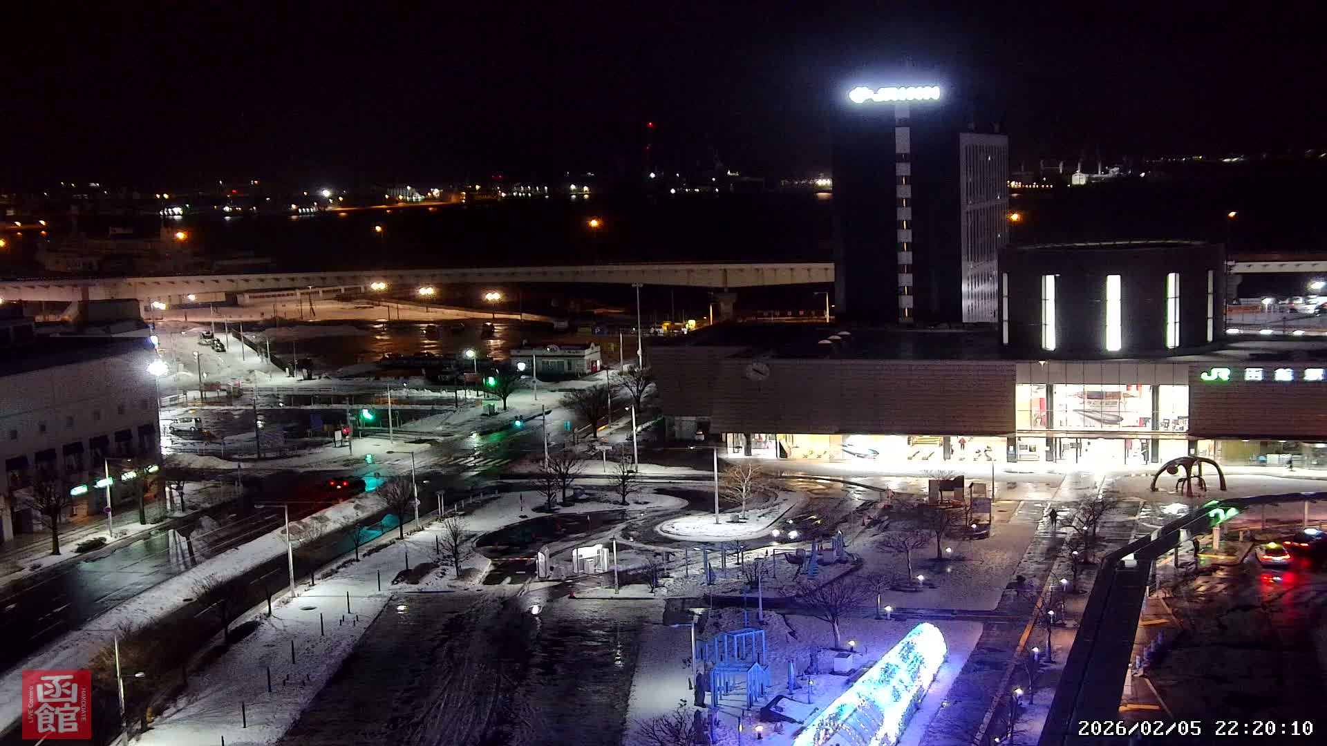 Hokkaido, Hakodate City Skyline PTZ 360 ( 北海道、函館市街地スカイライン ) Live Cam  - Wakamatsucho, Hakodate, Oshima, Hokkaido, Japan