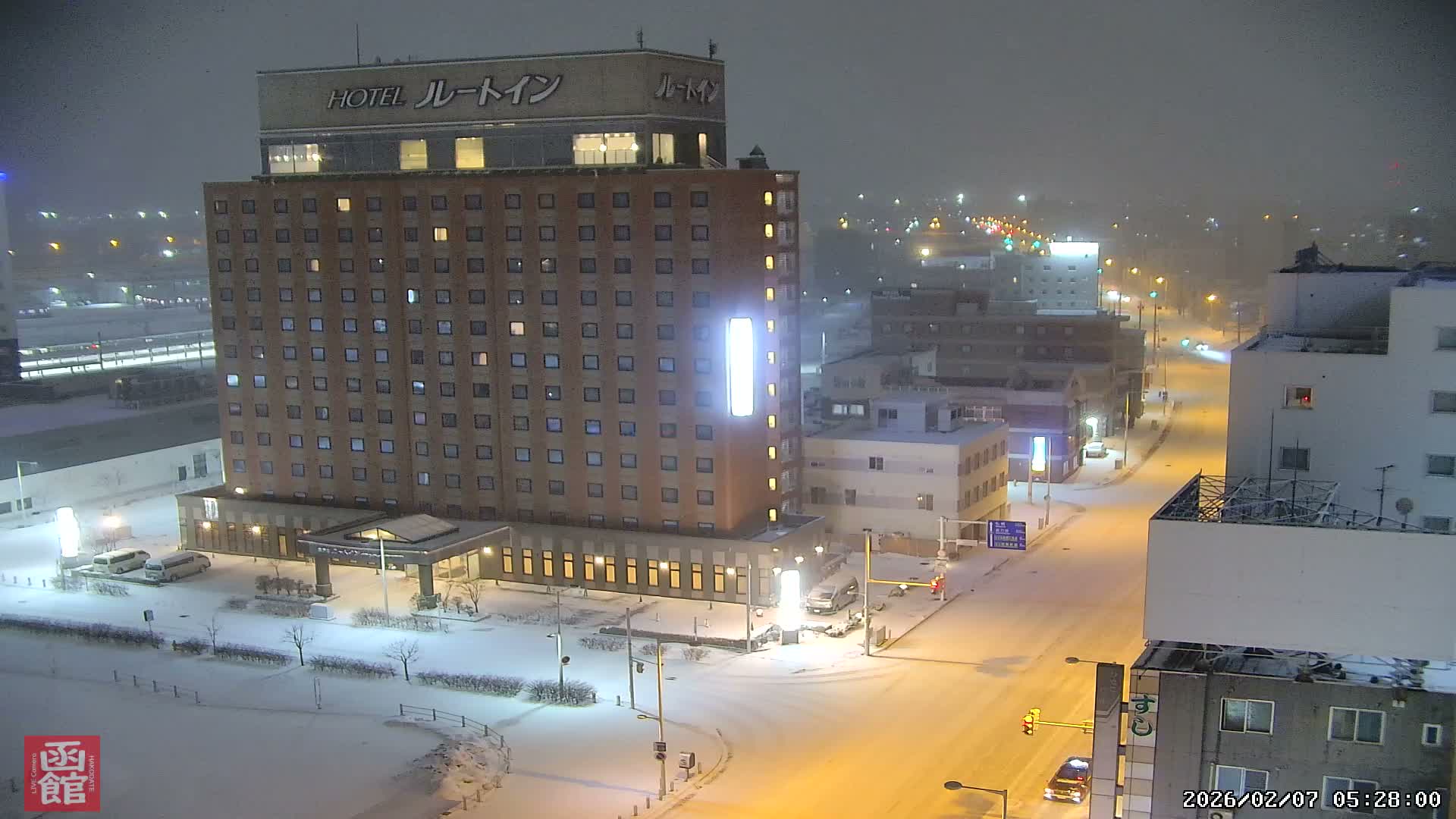 Hokkaido, Hakodate City Skyline PTZ 360 ( 北海道、函館市街地スカイライン ) Live Cam  - Wakamatsucho, Hakodate, Oshima, Hokkaido, Japan