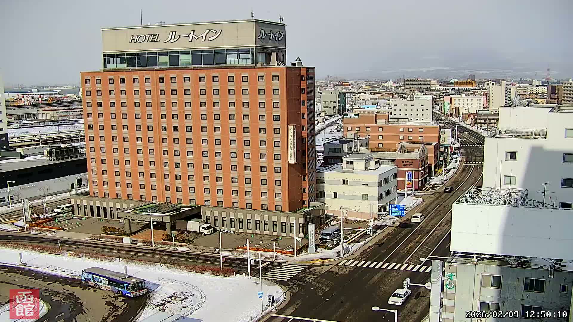 Hokkaido, Hakodate City Skyline PTZ 360 ( 北海道、函館市街地スカイライン ) Live Cam  - Wakamatsucho, Hakodate, Oshima, Hokkaido, Japan