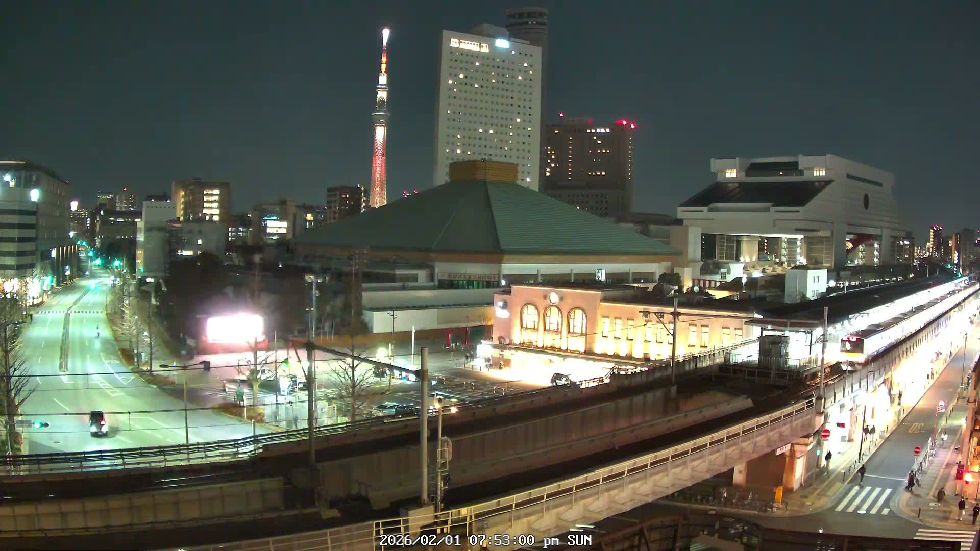 Tokyo, Sumida, Ryogoku Kokugikan Sumo Arena Museum & Yokoami Town ( 東京・墨田区両国国技館・横網町 ) Live Cam - 2 Chome, Ryogoku, Sumida-ku, Tokyo, Kantō, Honshu, Japan