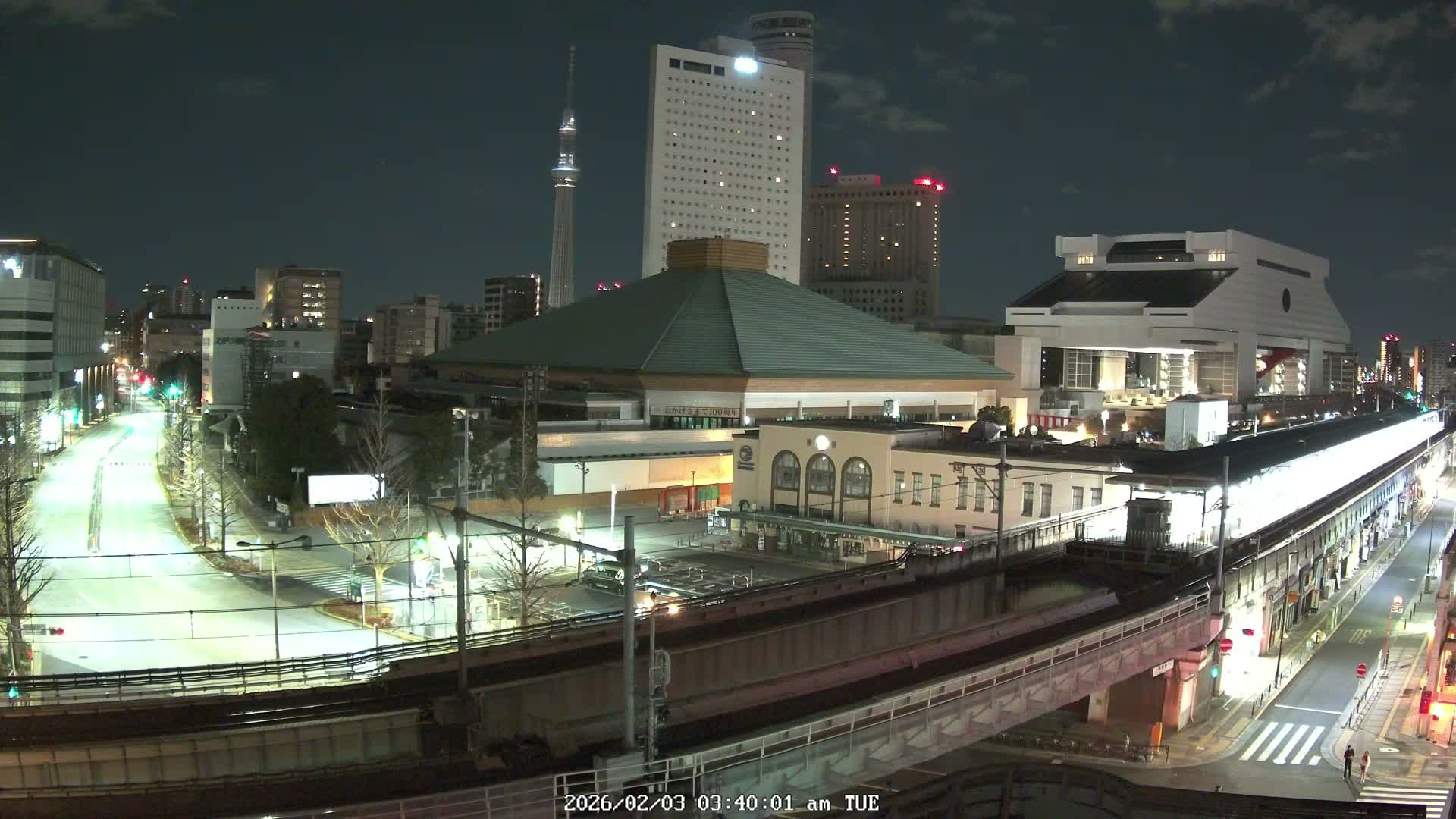 Tokyo, Sumida, Ryogoku Kokugikan Sumo Arena Museum & Yokoami Town ( 東京・墨田区両国国技館・横網町 ) Live Cam - 2 Chome, Ryogoku, Sumida-ku, Tokyo, Kantō, Honshu, Japan