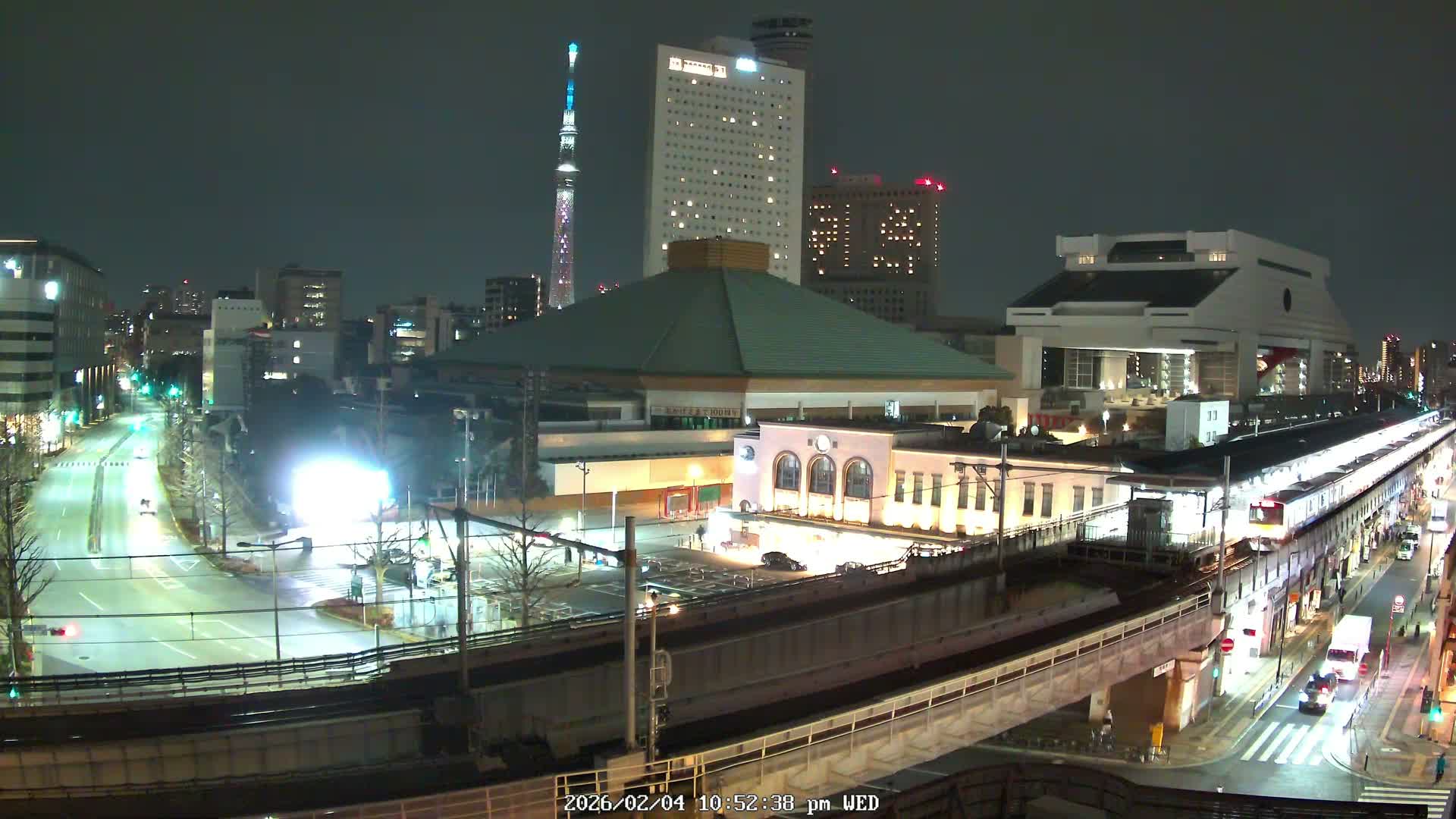 Tokyo, Sumida, Ryogoku Kokugikan Sumo Arena Museum & Yokoami Town ( 東京・墨田区両国国技館・横網町 ) Live Cam - 2 Chome, Ryogoku, Sumida-ku, Tokyo, Kantō, Honshu, Japan