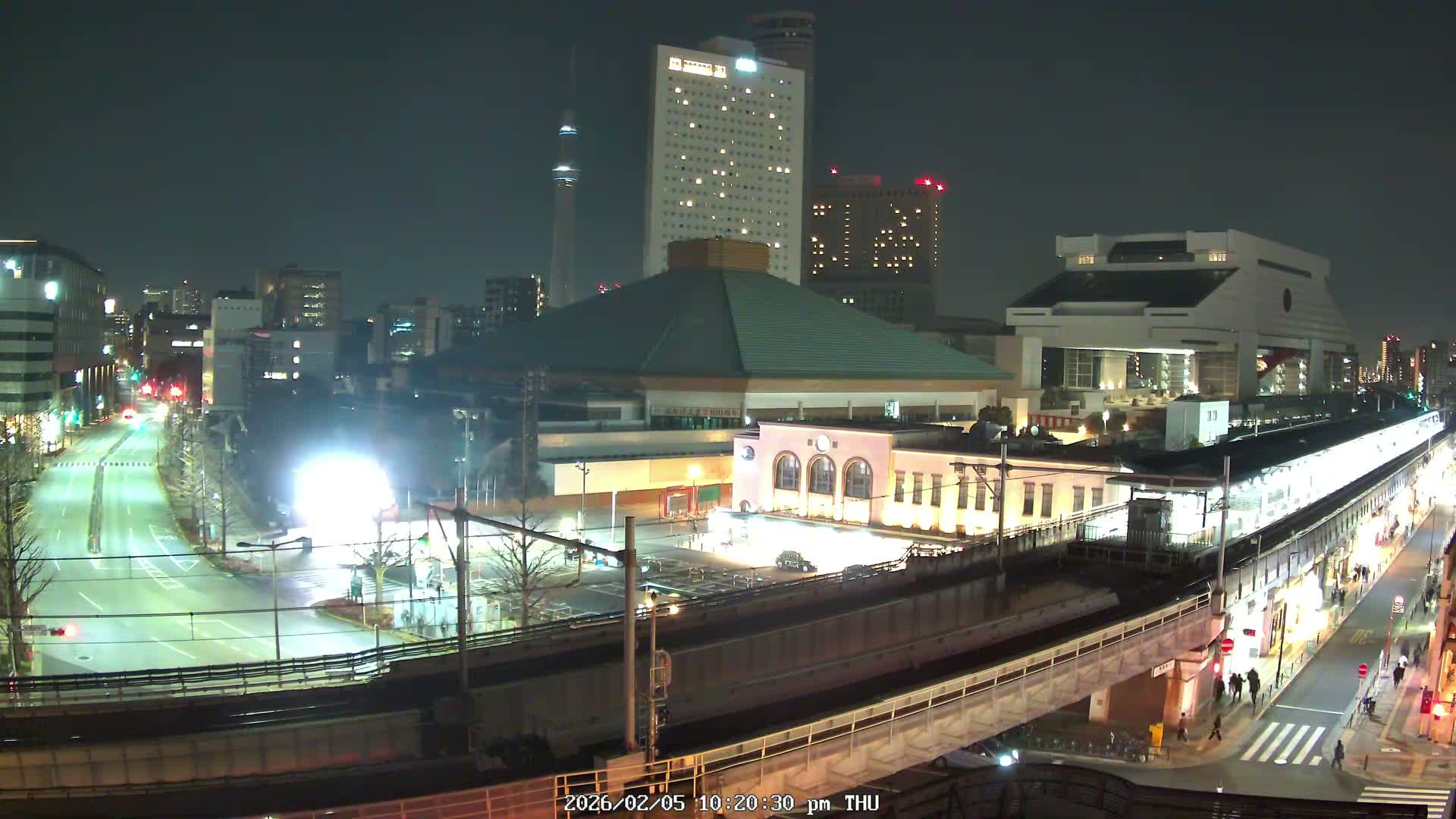 Tokyo, Sumida, Ryogoku Kokugikan Sumo Arena Museum & Yokoami Town ( 東京・墨田区両国国技館・横網町 ) Live Cam - 2 Chome, Ryogoku, Sumida-ku, Tokyo, Kantō, Honshu, Japan