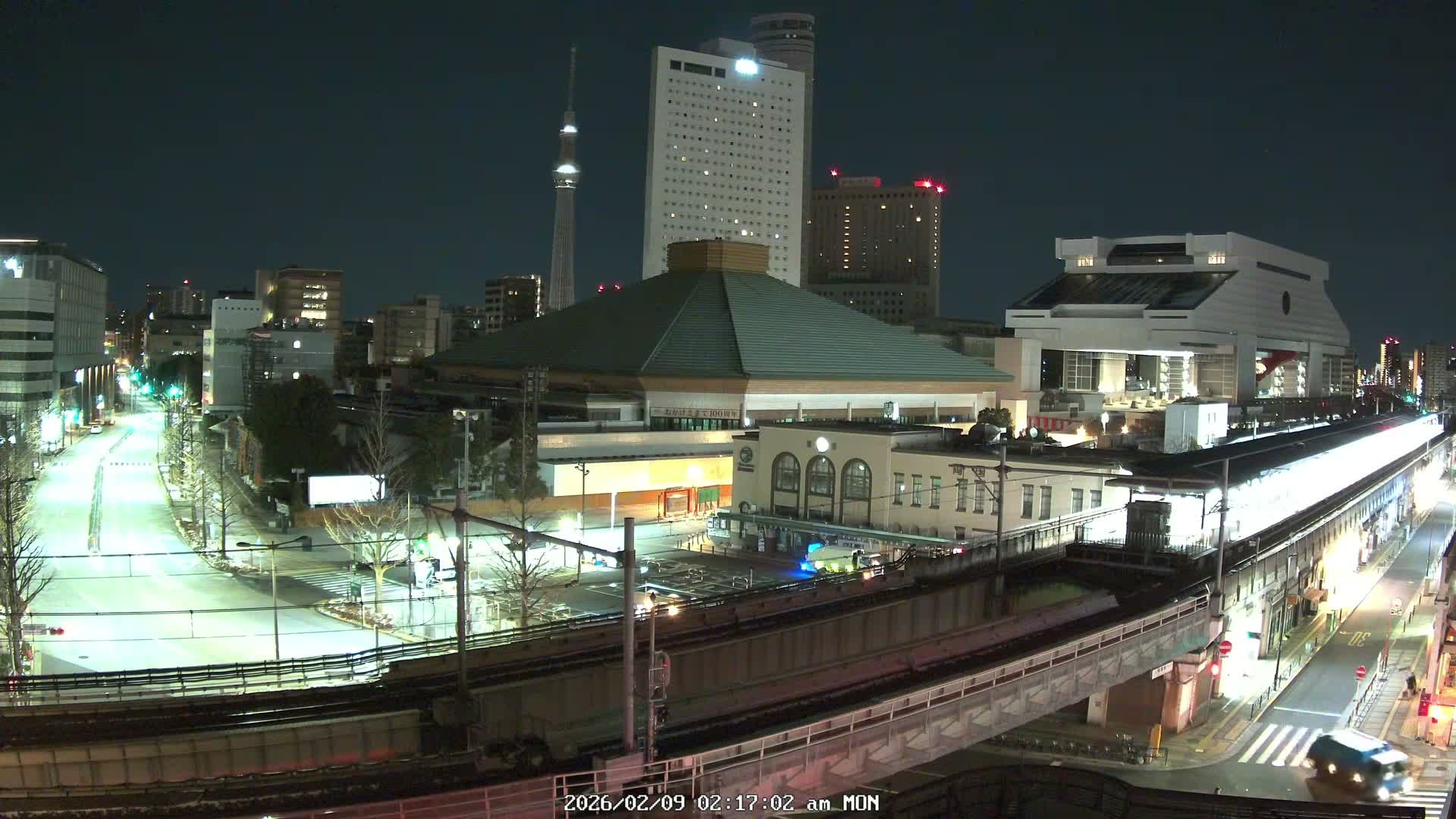 Tokyo, Sumida, Ryogoku Kokugikan Sumo Arena Museum & Yokoami Town ( 東京・墨田区両国国技館・横網町 ) Live Cam - 2 Chome, Ryogoku, Sumida-ku, Tokyo, Kantō, Honshu, Japan