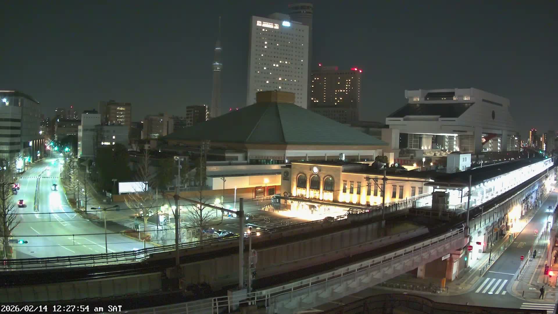 Tokyo, Sumida, Ryogoku Kokugikan Sumo Arena Museum & Yokoami Town ( 東京・墨田区両国国技館・横網町 ) Live Cam - 2 Chome, Ryogoku, Sumida-ku, Tokyo, Kantō, Honshu, Japan