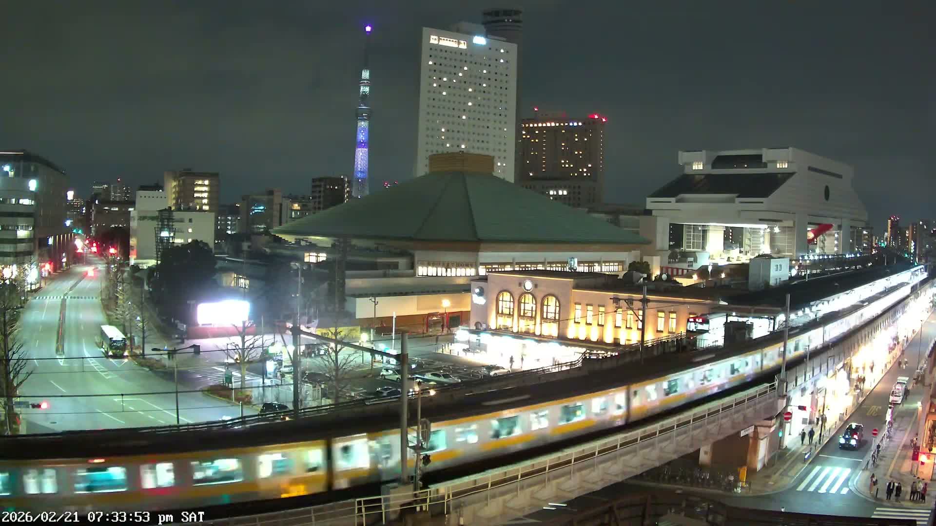 Tokyo, Sumida, Ryogoku Kokugikan Sumo Arena Museum & Yokoami Town ( 東京・墨田区両国国技館・横網町 ) Live Cam - 2 Chome, Ryogoku, Sumida-ku, Tokyo, Kantō, Honshu, Japan