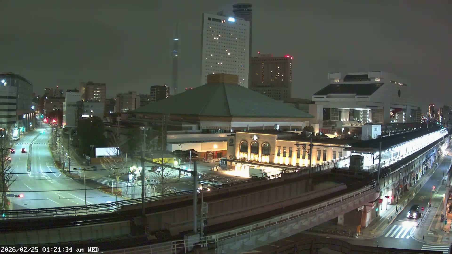 Tokyo, Sumida, Ryogoku Kokugikan Sumo Arena Museum & Yokoami Town ( 東京・墨田区両国国技館・横網町 ) Live Cam - 2 Chome, Ryogoku, Sumida-ku, Tokyo, Kantō, Honshu, Japan