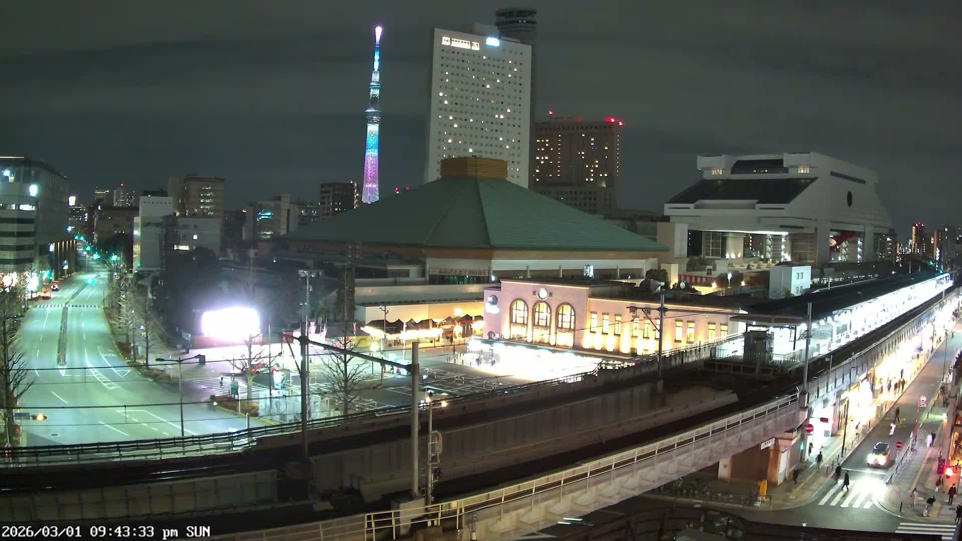 Tokyo, Sumida, Ryogoku Kokugikan Sumo Arena Museum & Yokoami Town ( 東京・墨田区両国国技館・横網町 ) Live Cam - 2 Chome, Ryogoku, Sumida-ku, Tokyo, Kantō, Honshu, Japan