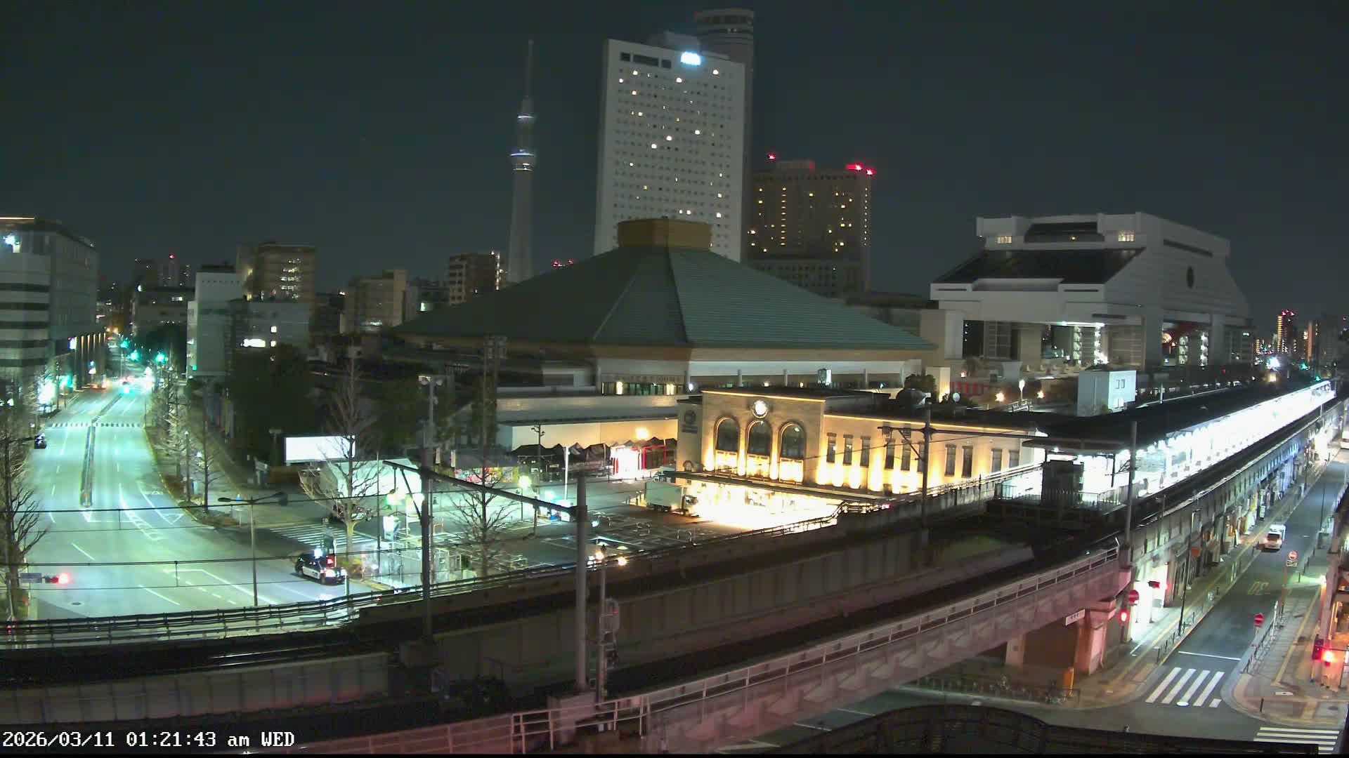 Tokyo, Sumida, Ryogoku Kokugikan Sumo Arena Museum & Yokoami Town ( 東京・墨田区両国国技館・横網町 ) Live Cam - 2 Chome, Ryogoku, Sumida-ku, Tokyo, Kantō, Honshu, Japan