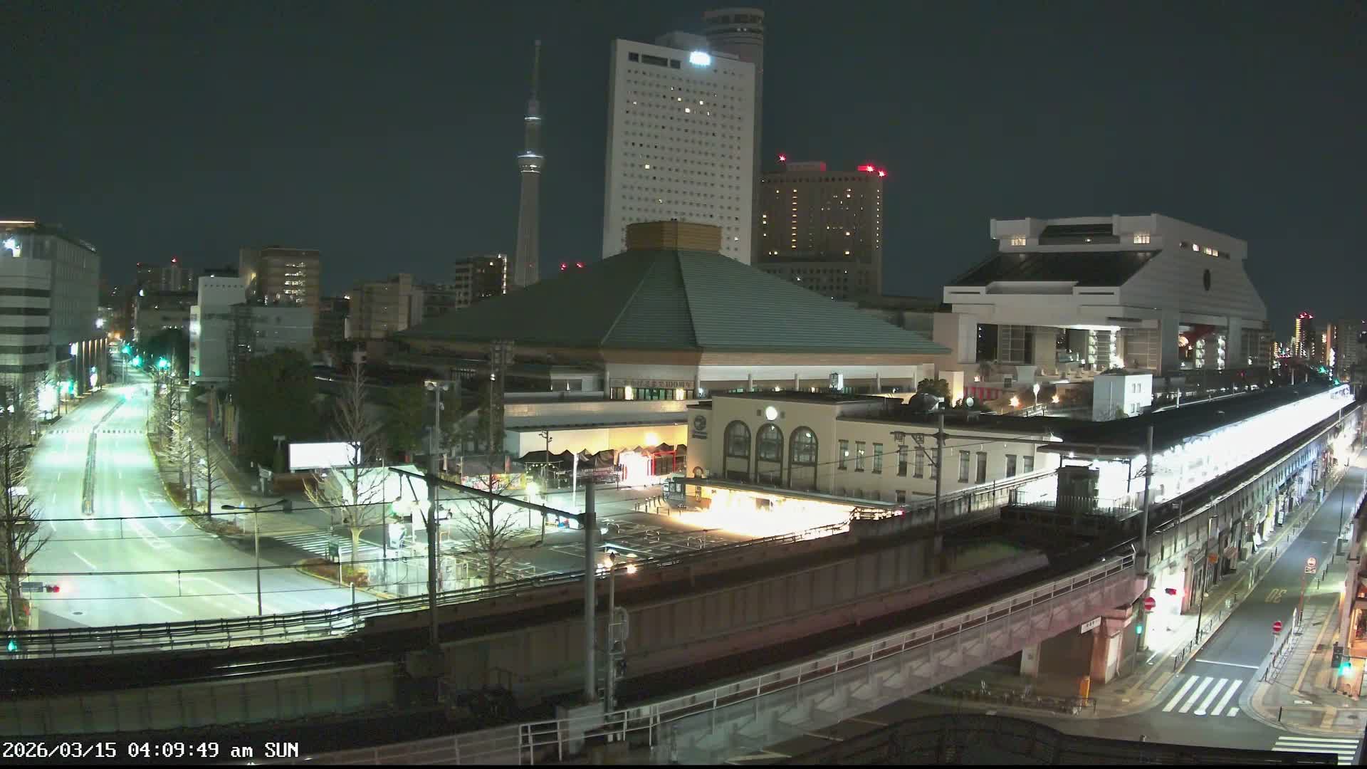 Tokyo, Sumida, Ryogoku Kokugikan Sumo Arena Museum & Yokoami Town ( 東京・墨田区両国国技館・横網町 ) Live Cam - 2 Chome, Ryogoku, Sumida-ku, Tokyo, Kantō, Honshu, Japan
