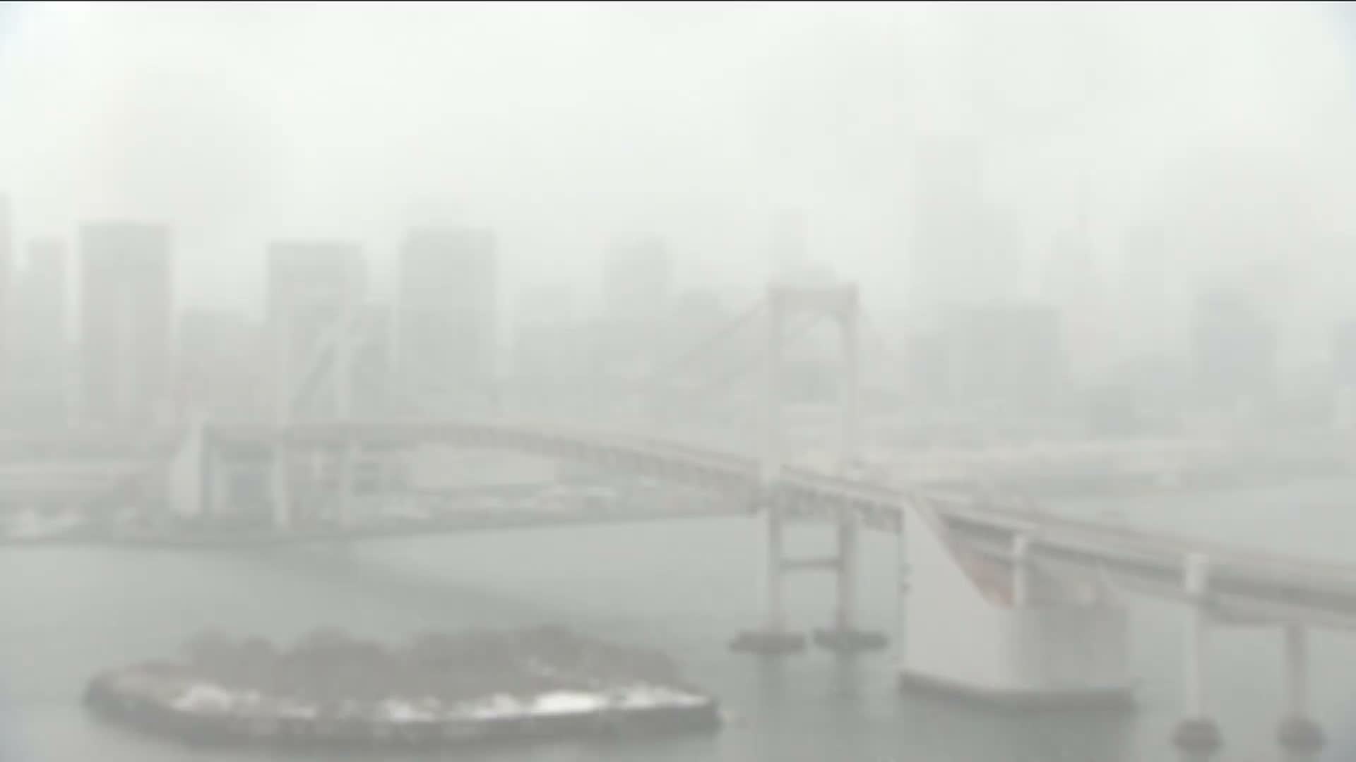 Tokyo PTZ Skyline , Tokyo Bay & Rainbow Bridge Daiba Entrance ( 東京PTZスカイライン、東京湾＆レインボーブリッジ台場入口 )  Live Cam - 2 Chome, Daiba, Odaiba, Minato-ku, Tokyo, Kantō, Honshu, Japan