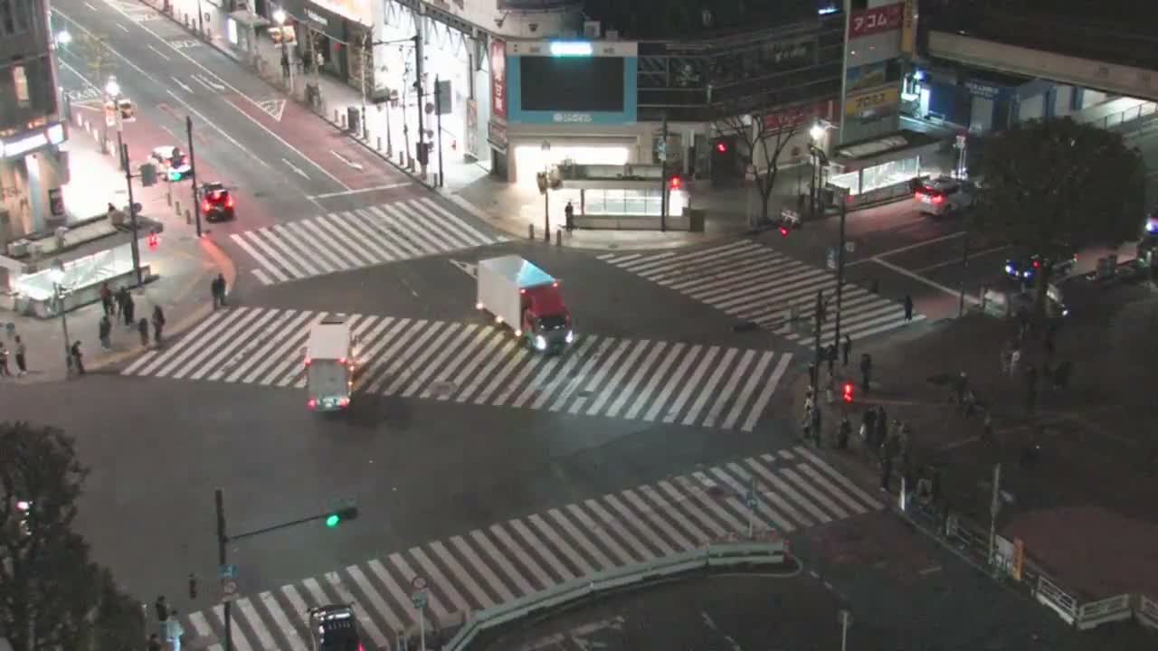Tokyo, Shibuya Scramble Crossing Live Cam ( 東京、渋谷スクランブル交差点 )  Live Cam - Dogenzaka, Shibuya-ku, Tokyo, Kantō, Honshu, Japan