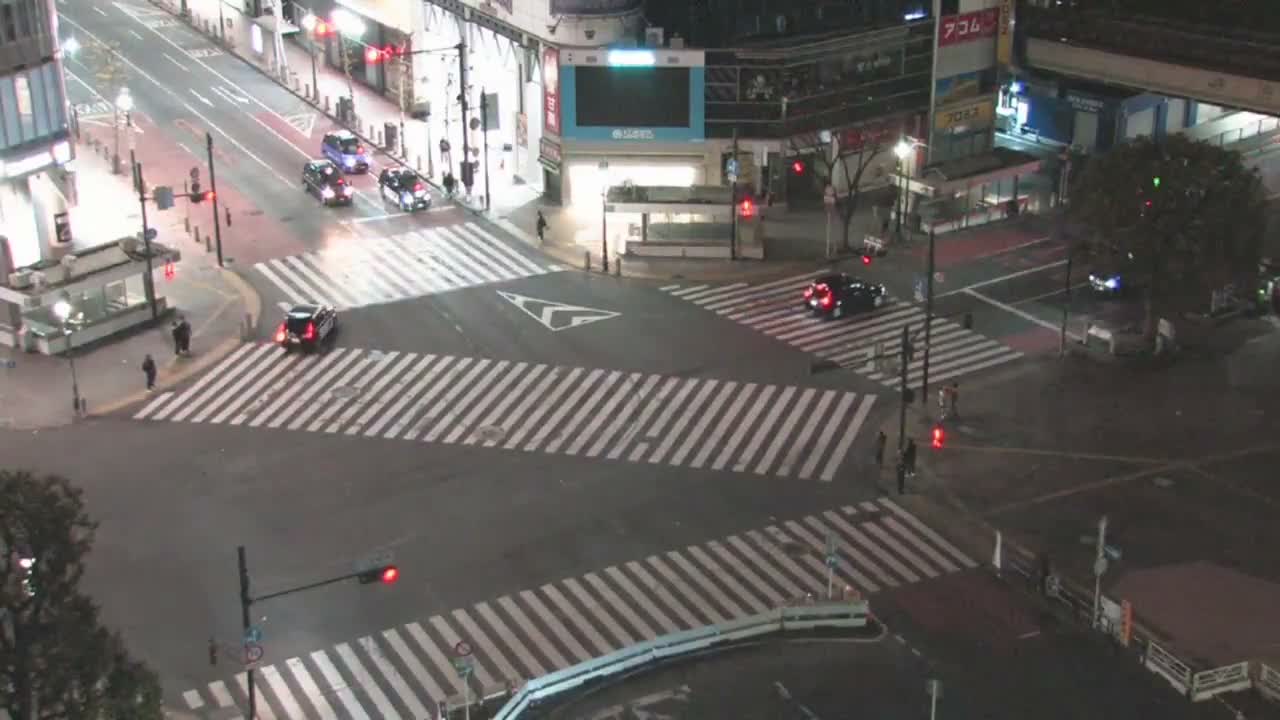 Tokyo, Shibuya Scramble Crossing Live Cam ( 東京、渋谷スクランブル交差点 )  Live Cam - Dogenzaka, Shibuya-ku, Tokyo, Kantō, Honshu, Japan