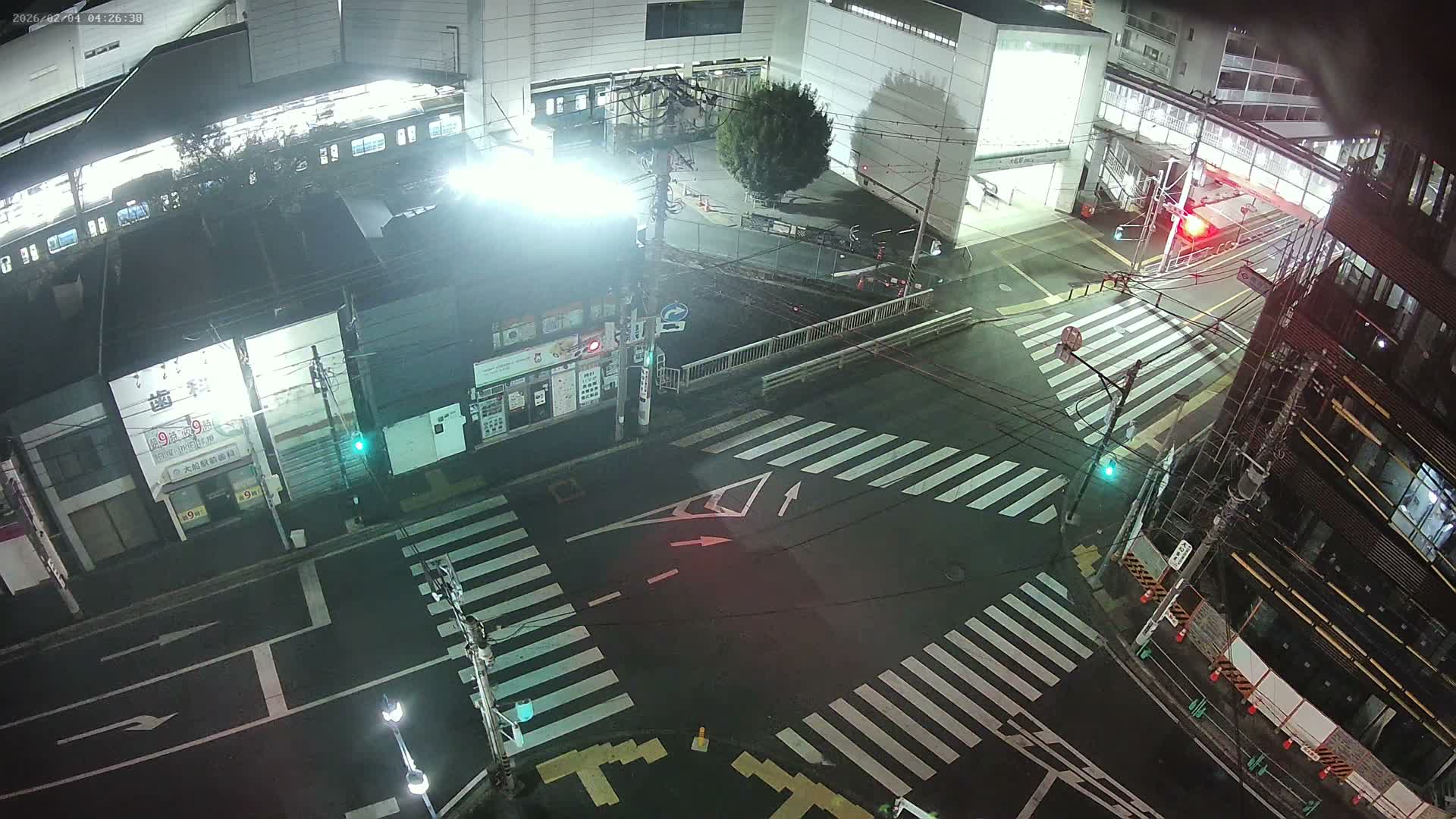 Kanagawa, Kamakura, Ofuna JR Train Station & Shochiku Street / Kanagawa Prefectural Rte 203 Junction ( 神奈川・鎌倉・大船 JR駅＆松竹通り／神奈川県道203ジャンクション )  Live Cam - 1 Chome, Ofuna, Kamakura, Kanagawa, Kanto, Honshu, Japan