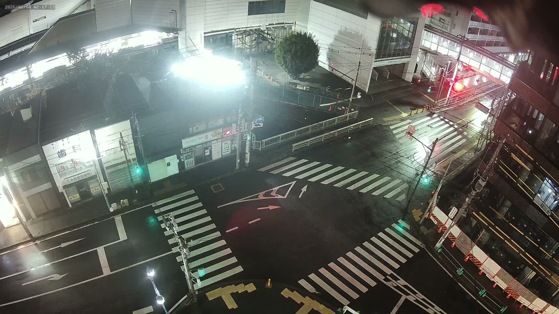 Kanagawa, Kamakura, Ofuna JR Train Station & Shochiku Street / Kanagawa Prefectural Rte 203 Junction ( 神奈川・鎌倉・大船 JR駅＆松竹通り／神奈川県道203ジャンクション )  Live Cam - 1 Chome, Ofuna, Kamakura, Kanagawa, Kanto, Honshu, Japan