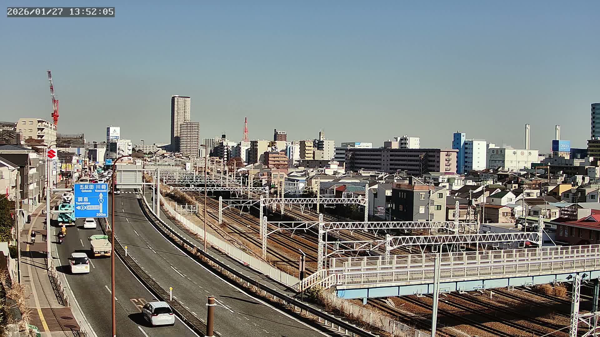 Yokohama, East  Kanagawa Ward View from Higashikanagawa ( 横浜市東神奈川区 東神奈川からの眺め ) Live Cam- Tatemachi, Kanagawa-ku, Yokohama, Kanagawa, Kanto, Honshu, Japan