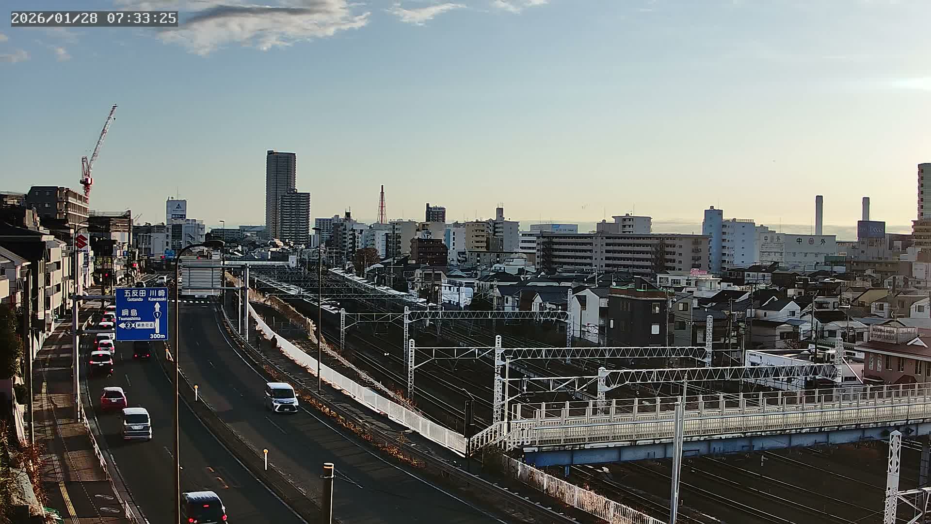 Yokohama, East  Kanagawa Ward View from Higashikanagawa ( 横浜市東神奈川区 東神奈川からの眺め ) Live Cam- Tatemachi, Kanagawa-ku, Yokohama, Kanagawa, Kanto, Honshu, Japan