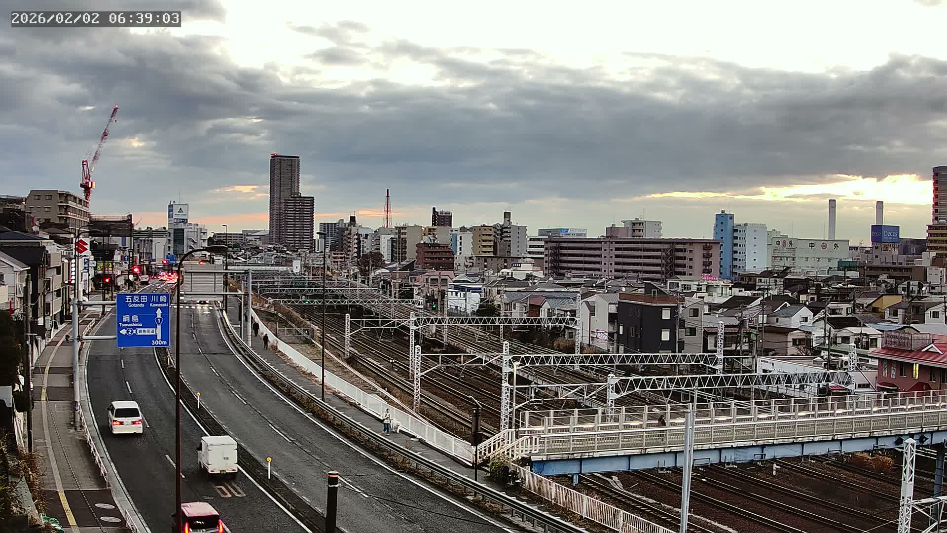 Yokohama, East  Kanagawa Ward View from Higashikanagawa ( 横浜市東神奈川区 東神奈川からの眺め ) Live Cam- Tatemachi, Kanagawa-ku, Yokohama, Kanagawa, Kanto, Honshu, Japan