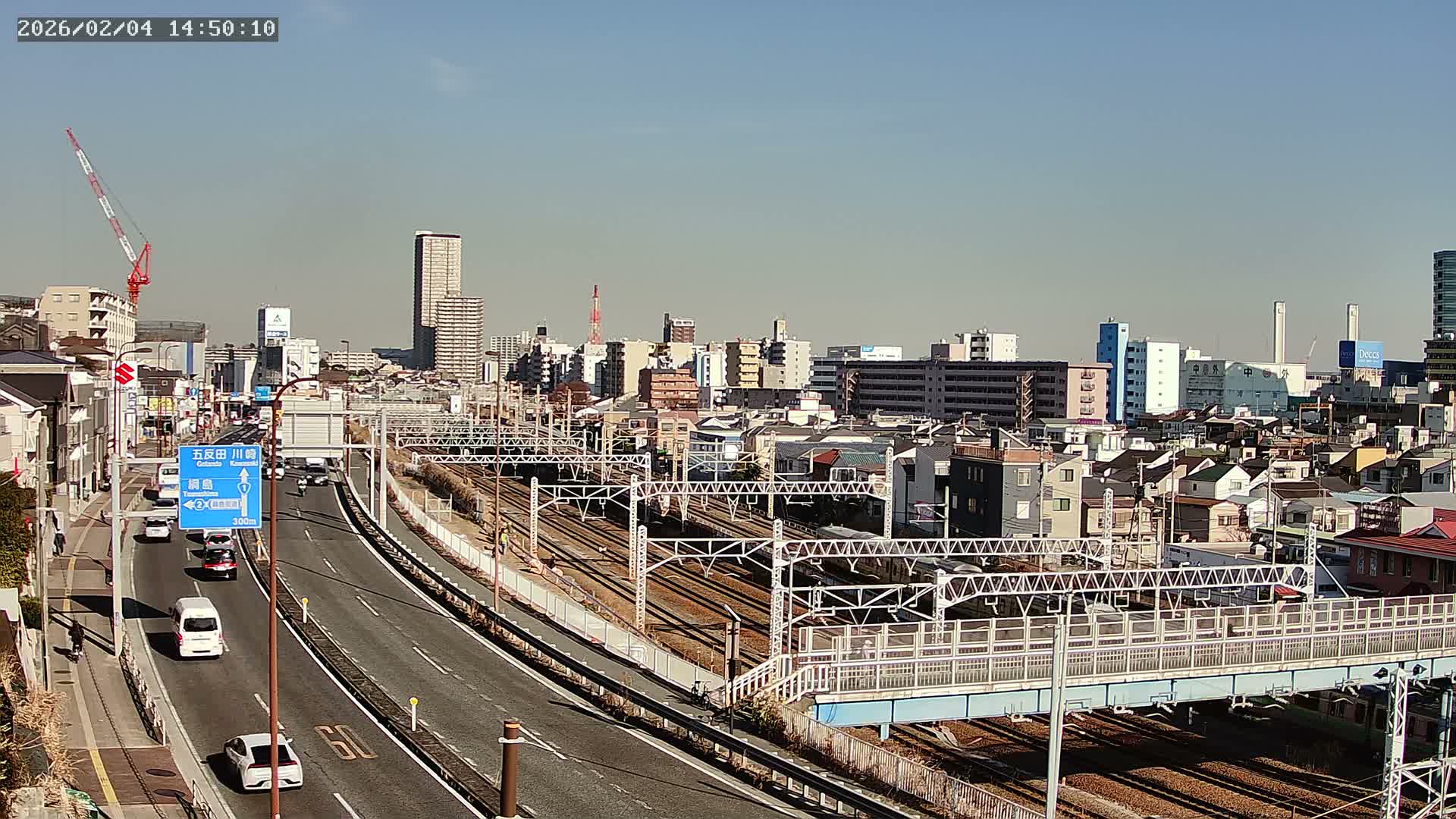 Yokohama, East  Kanagawa Ward View from Higashikanagawa ( 横浜市東神奈川区 東神奈川からの眺め ) Live Cam- Tatemachi, Kanagawa-ku, Yokohama, Kanagawa, Kanto, Honshu, Japan
