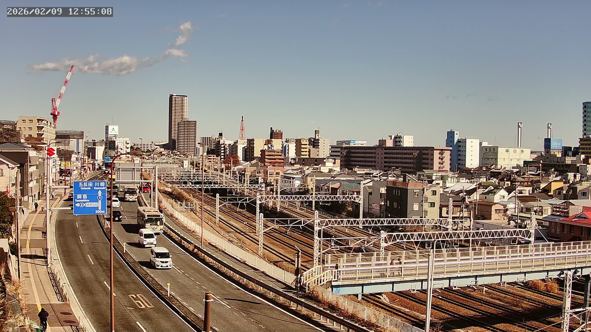 Yokohama, East  Kanagawa Ward View from Higashikanagawa ( 横浜市東神奈川区 東神奈川からの眺め ) Live Cam- Tatemachi, Kanagawa-ku, Yokohama, Kanagawa, Kanto, Honshu, Japan