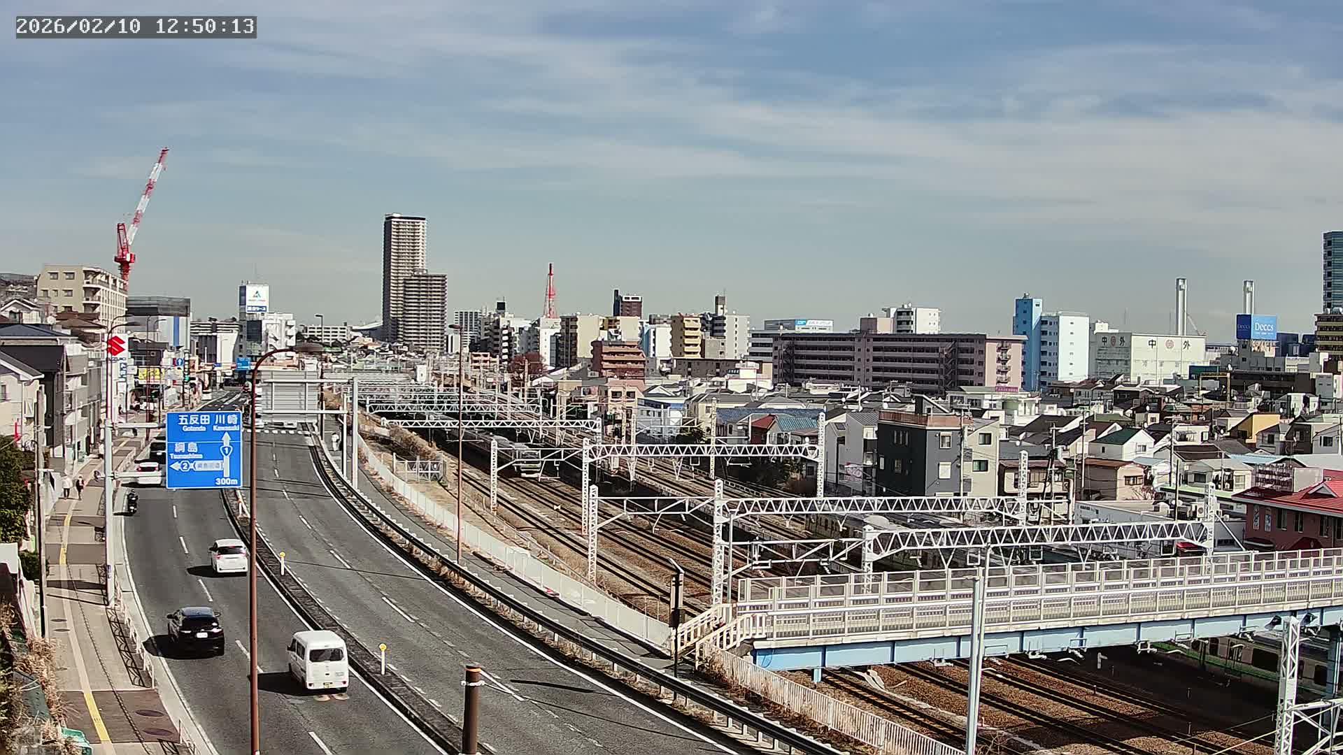 Yokohama, East  Kanagawa Ward View from Higashikanagawa ( 横浜市東神奈川区 東神奈川からの眺め ) Live Cam- Tatemachi, Kanagawa-ku, Yokohama, Kanagawa, Kanto, Honshu, Japan