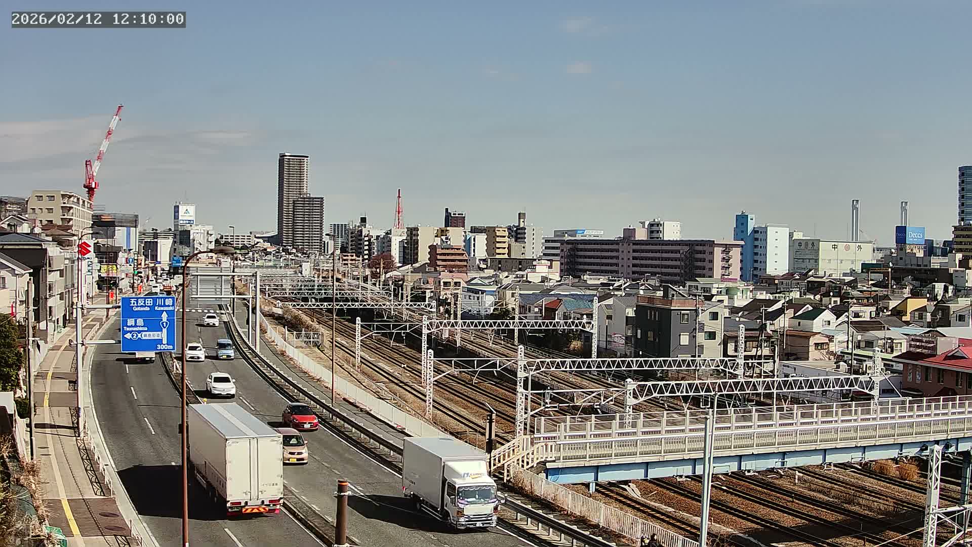 Yokohama, East  Kanagawa Ward View from Higashikanagawa ( 横浜市東神奈川区 東神奈川からの眺め ) Live Cam- Tatemachi, Kanagawa-ku, Yokohama, Kanagawa, Kanto, Honshu, Japan