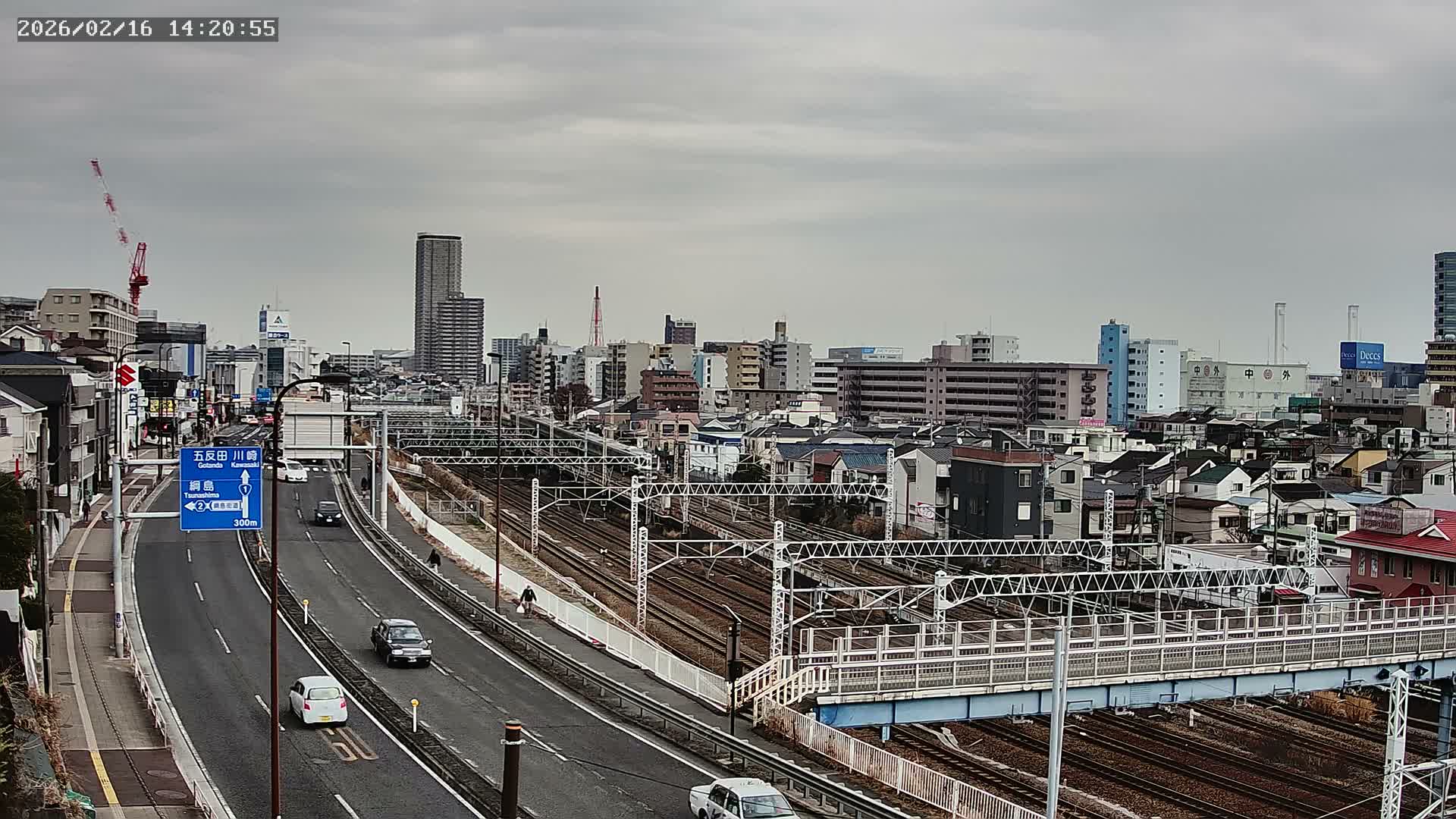 Yokohama, East  Kanagawa Ward View from Higashikanagawa ( 横浜市東神奈川区 東神奈川からの眺め ) Live Cam- Tatemachi, Kanagawa-ku, Yokohama, Kanagawa, Kanto, Honshu, Japan
