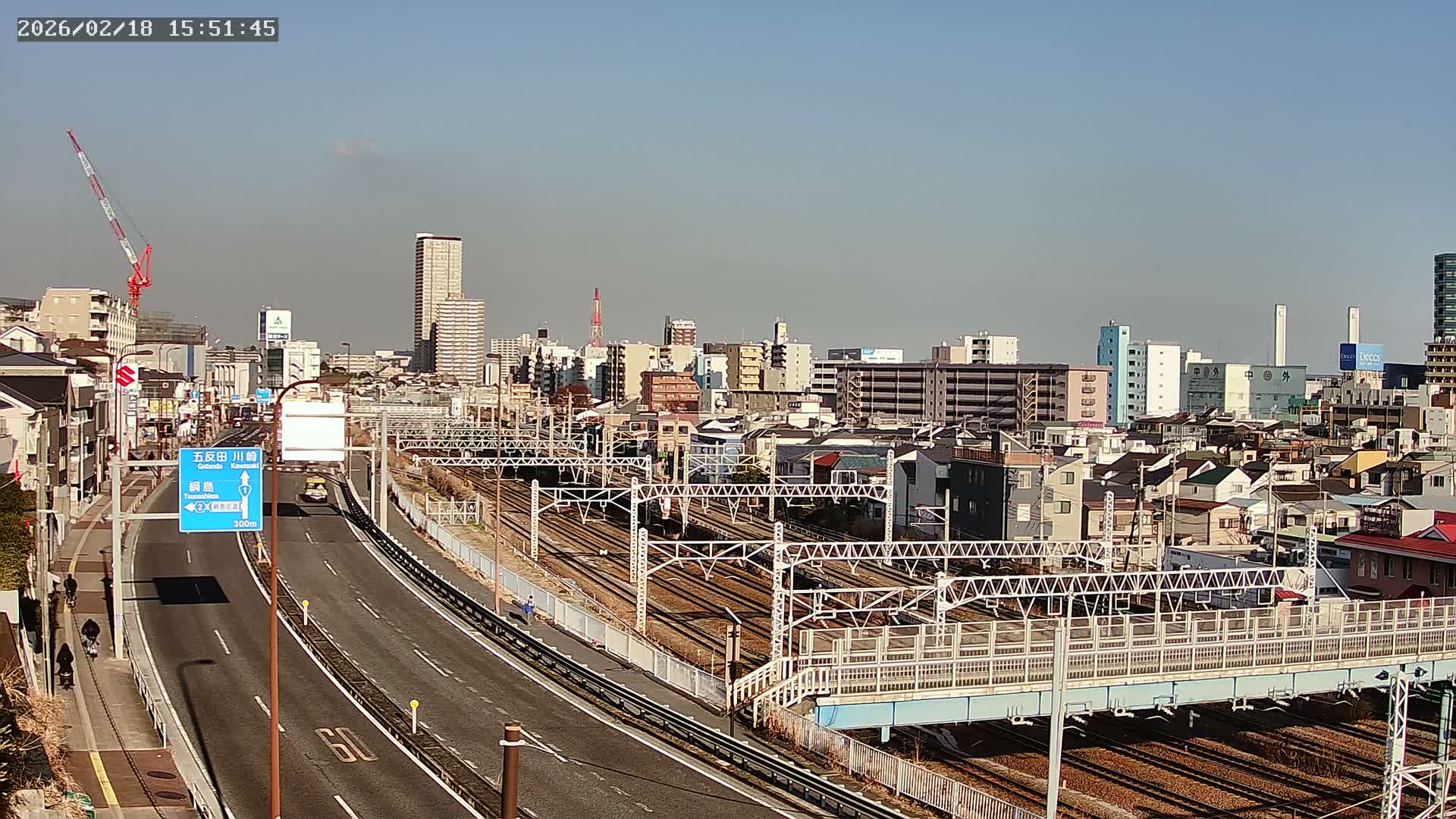 Yokohama, East  Kanagawa Ward View from Higashikanagawa ( 横浜市東神奈川区 東神奈川からの眺め ) Live Cam- Tatemachi, Kanagawa-ku, Yokohama, Kanagawa, Kanto, Honshu, Japan