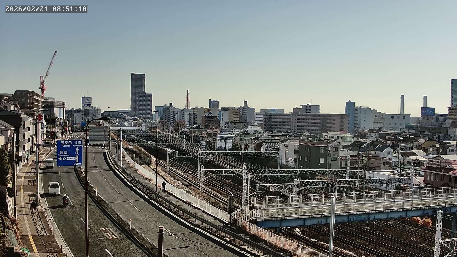 Yokohama, East  Kanagawa Ward View from Higashikanagawa ( 横浜市東神奈川区 東神奈川からの眺め ) Live Cam- Tatemachi, Kanagawa-ku, Yokohama, Kanagawa, Kanto, Honshu, Japan