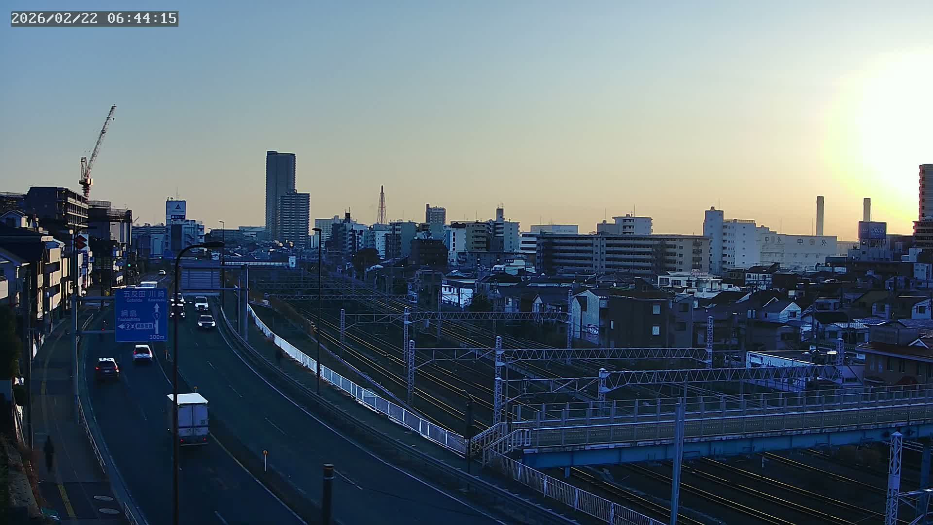 Yokohama, East  Kanagawa Ward View from Higashikanagawa ( 横浜市東神奈川区 東神奈川からの眺め ) Live Cam- Tatemachi, Kanagawa-ku, Yokohama, Kanagawa, Kanto, Honshu, Japan