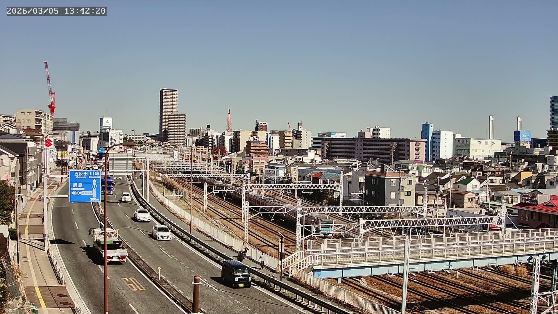 Yokohama, East  Kanagawa Ward View from Higashikanagawa ( 横浜市東神奈川区 東神奈川からの眺め ) Live Cam- Tatemachi, Kanagawa-ku, Yokohama, Kanagawa, Kanto, Honshu, Japan
