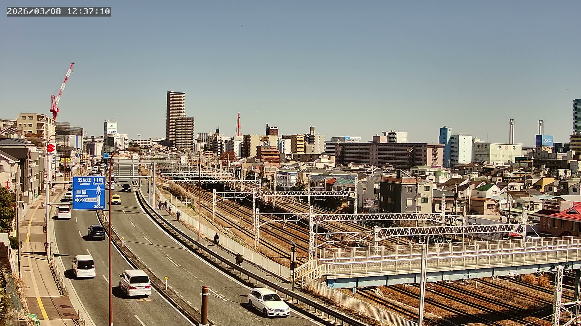 Yokohama, East  Kanagawa Ward View from Higashikanagawa ( 横浜市東神奈川区 東神奈川からの眺め ) Live Cam- Tatemachi, Kanagawa-ku, Yokohama, Kanagawa, Kanto, Honshu, Japan