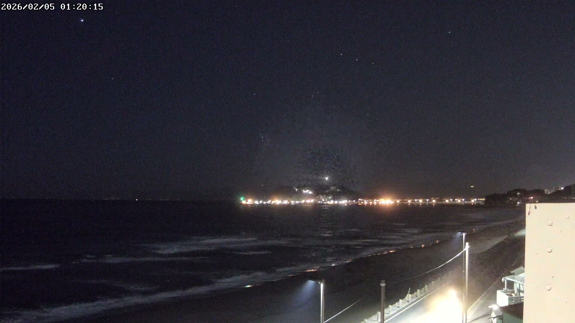 Kanagawa, Kamakura, Shichirigahama Beach & Mount Fuji View ( 神奈川、鎌倉、七里ヶ浜、富士山の眺め ) Live Cam -1 Chome, Shichirigahama, Kamakura, Kanagawa, Kanto, Honshu, Japan 