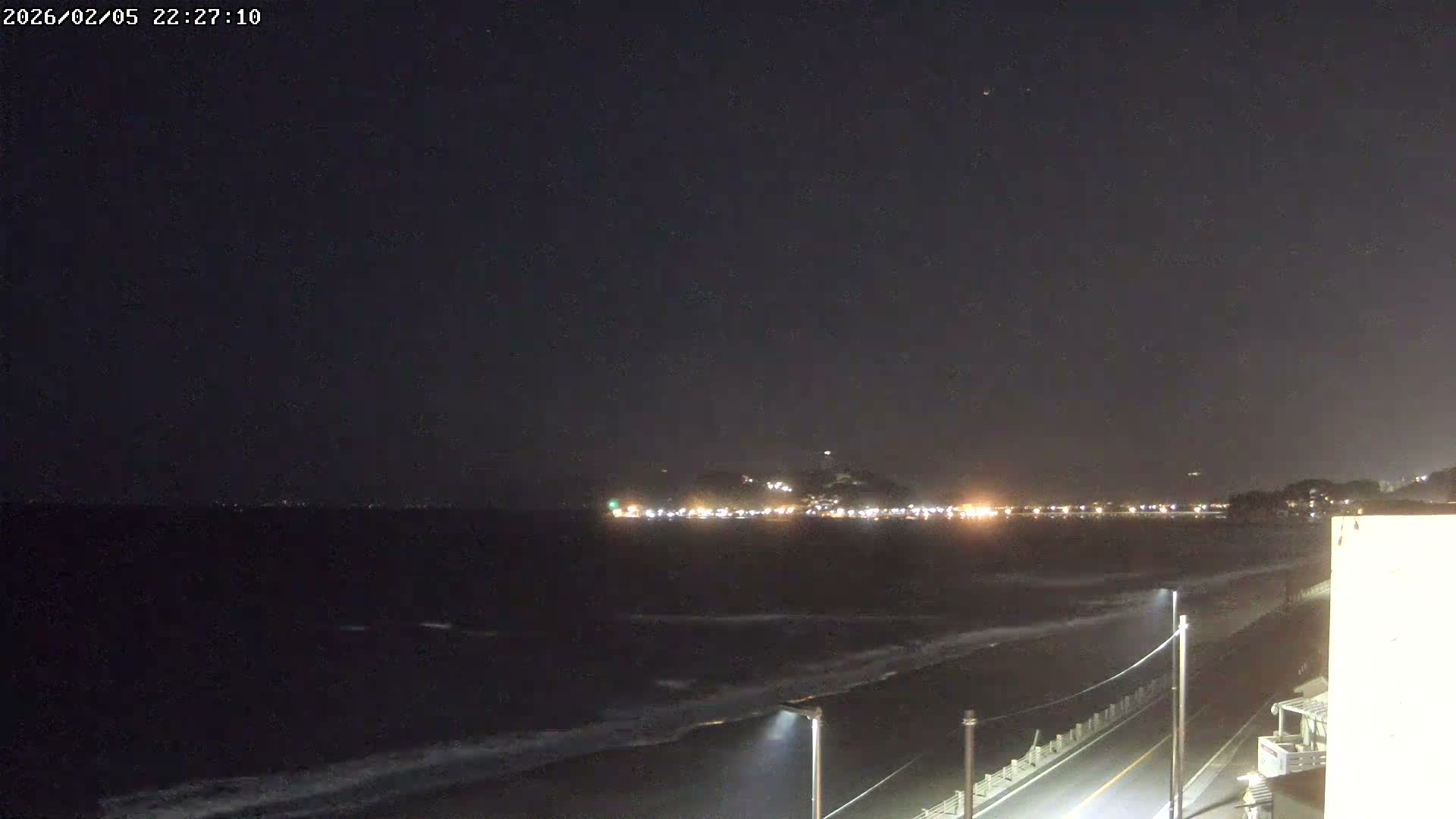 Kanagawa, Kamakura, Shichirigahama Beach & Mount Fuji View ( 神奈川、鎌倉、七里ヶ浜、富士山の眺め ) Live Cam -1 Chome, Shichirigahama, Kamakura, Kanagawa, Kanto, Honshu, Japan 
