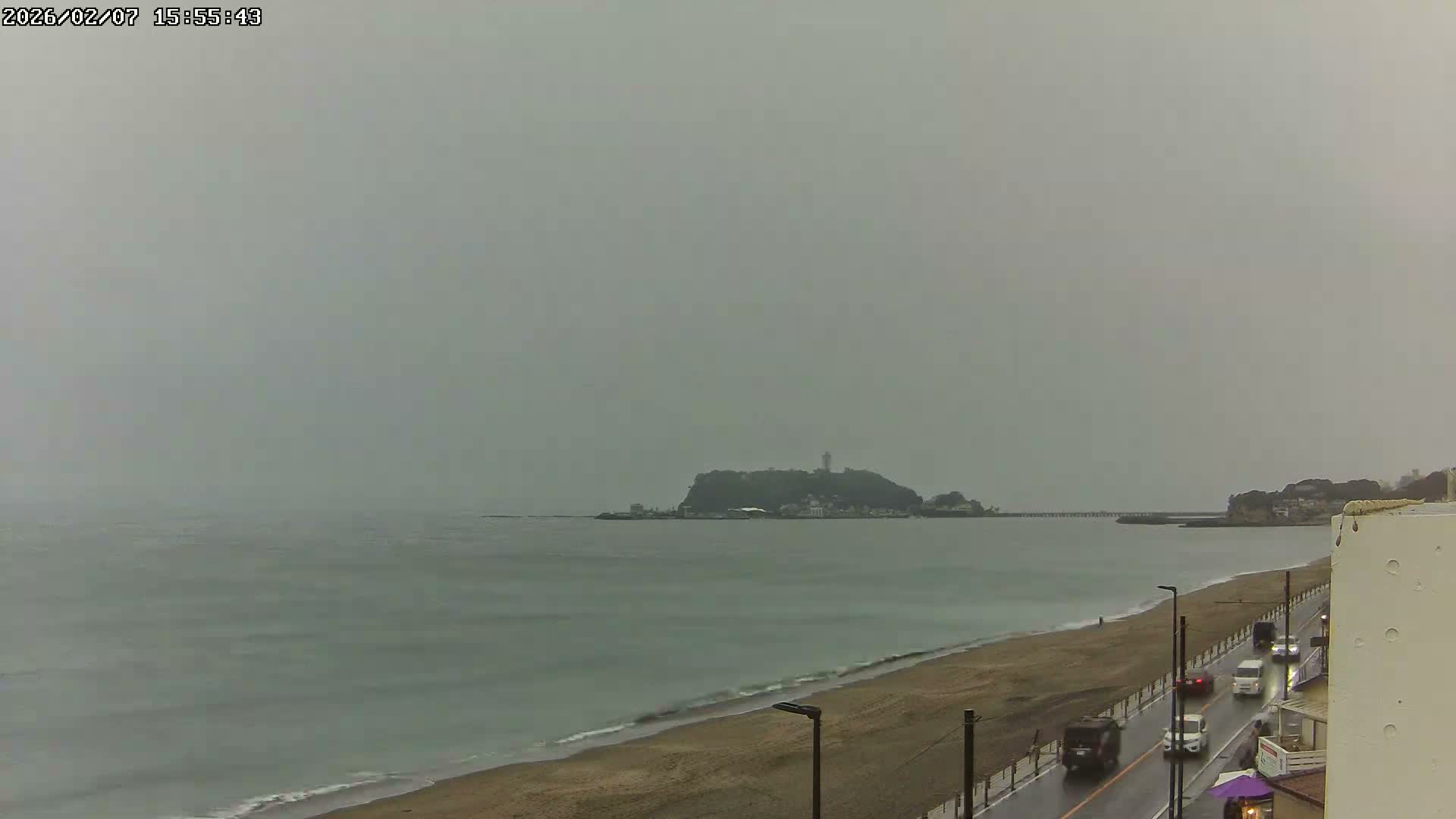 Kanagawa, Kamakura, Shichirigahama Beach & Mount Fuji View ( 神奈川、鎌倉、七里ヶ浜、富士山の眺め ) Live Cam -1 Chome, Shichirigahama, Kamakura, Kanagawa, Kanto, Honshu, Japan 