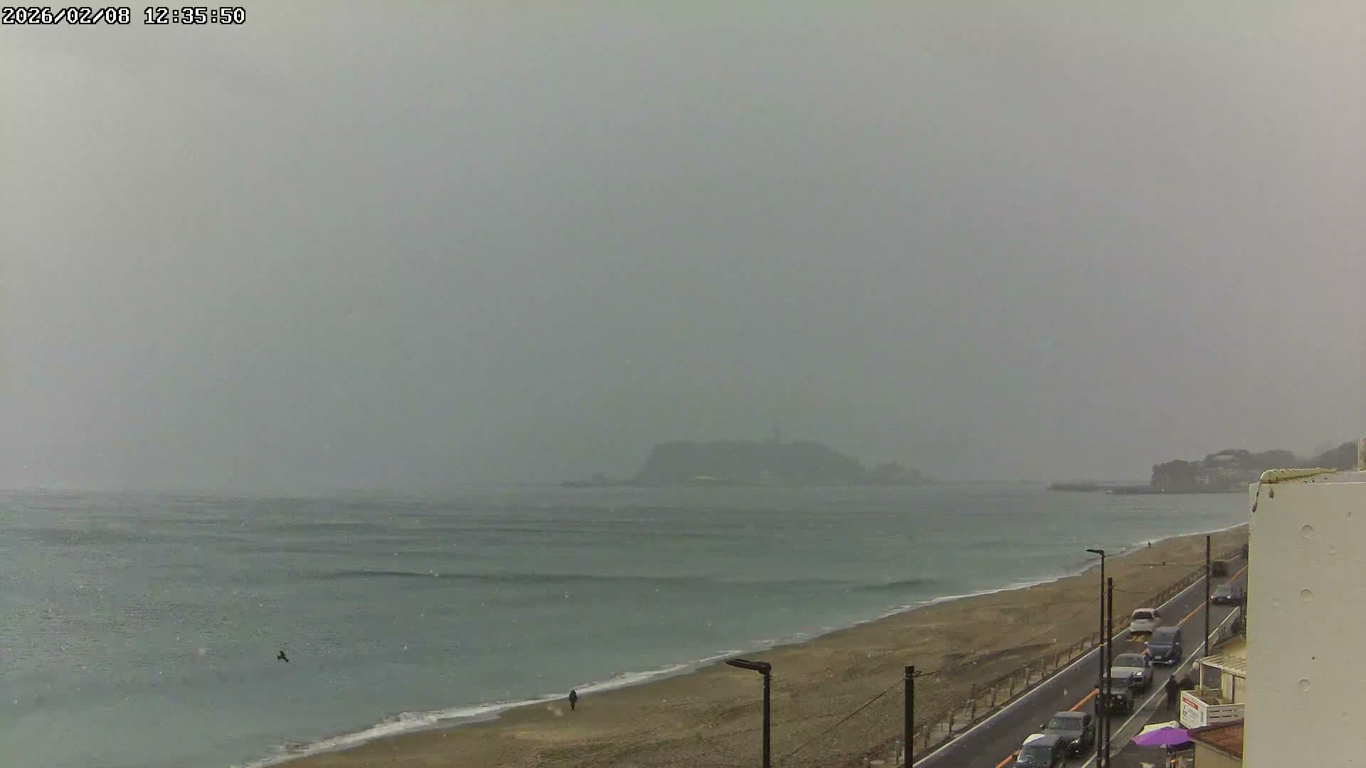 Kanagawa, Kamakura, Shichirigahama Beach & Mount Fuji View ( 神奈川、鎌倉、七里ヶ浜、富士山の眺め ) Live Cam -1 Chome, Shichirigahama, Kamakura, Kanagawa, Kanto, Honshu, Japan 