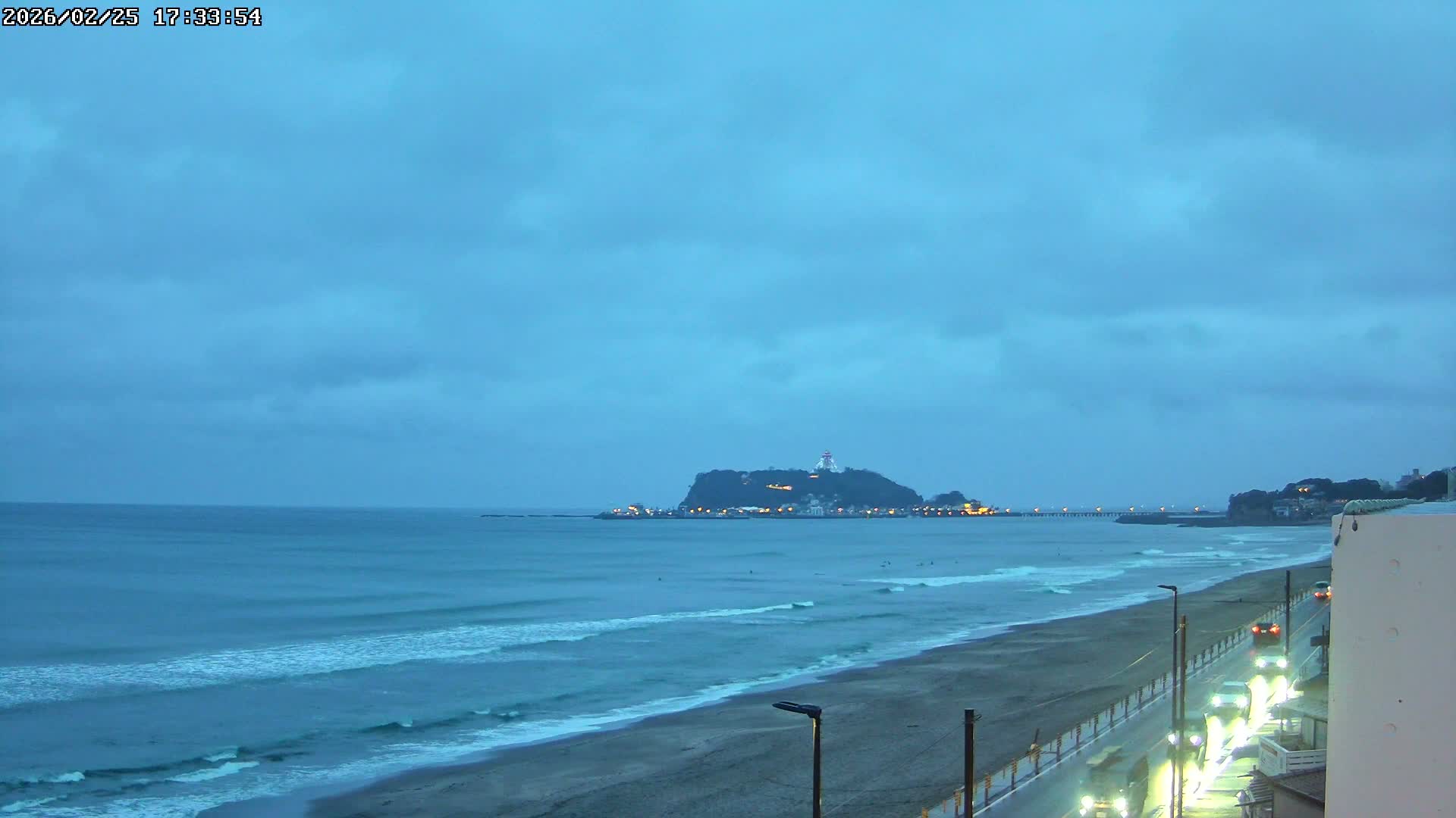Kanagawa, Kamakura, Shichirigahama Beach & Mount Fuji View ( 神奈川、鎌倉、七里ヶ浜、富士山の眺め ) Live Cam -1 Chome, Shichirigahama, Kamakura, Kanagawa, Kanto, Honshu, Japan 