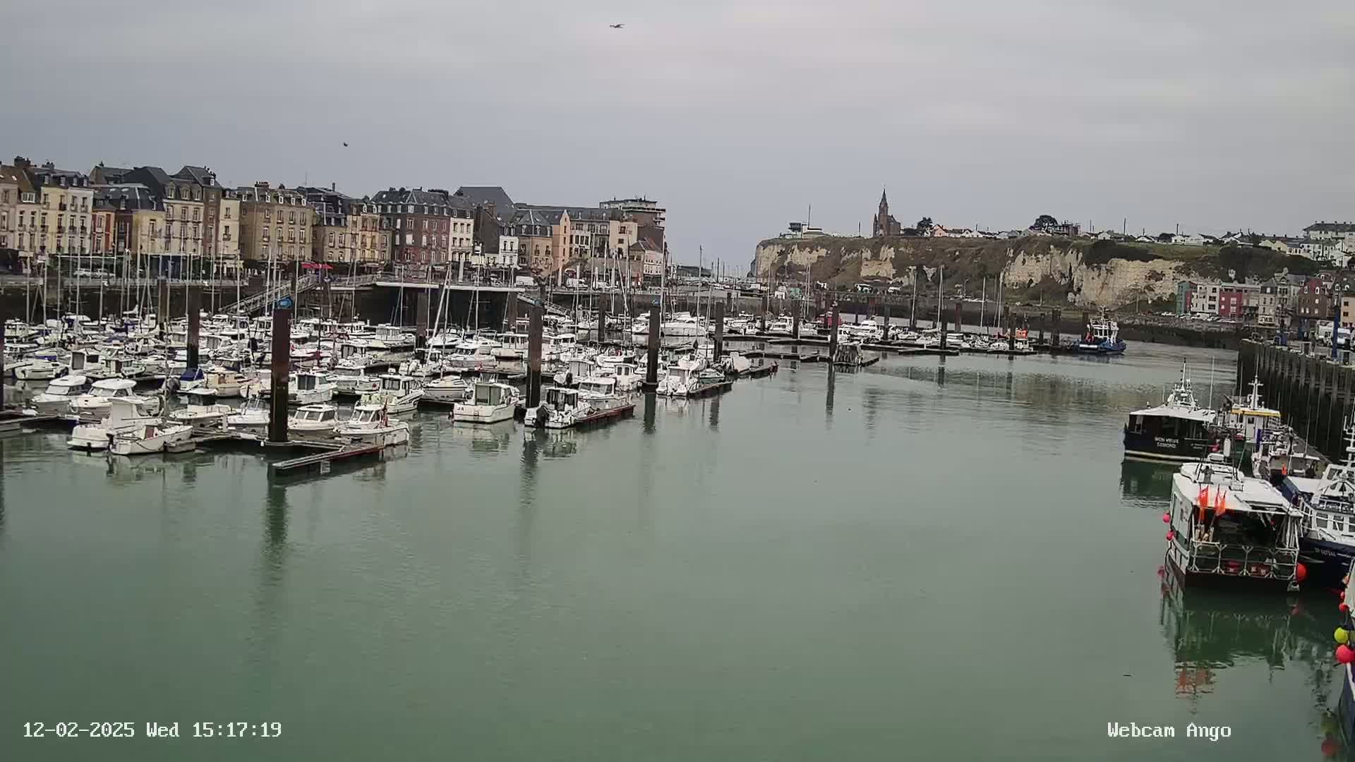 Dieppe, Port de Plaisance Marine Live Cam - Dieppe, Seine-Maritime, Normandie, France