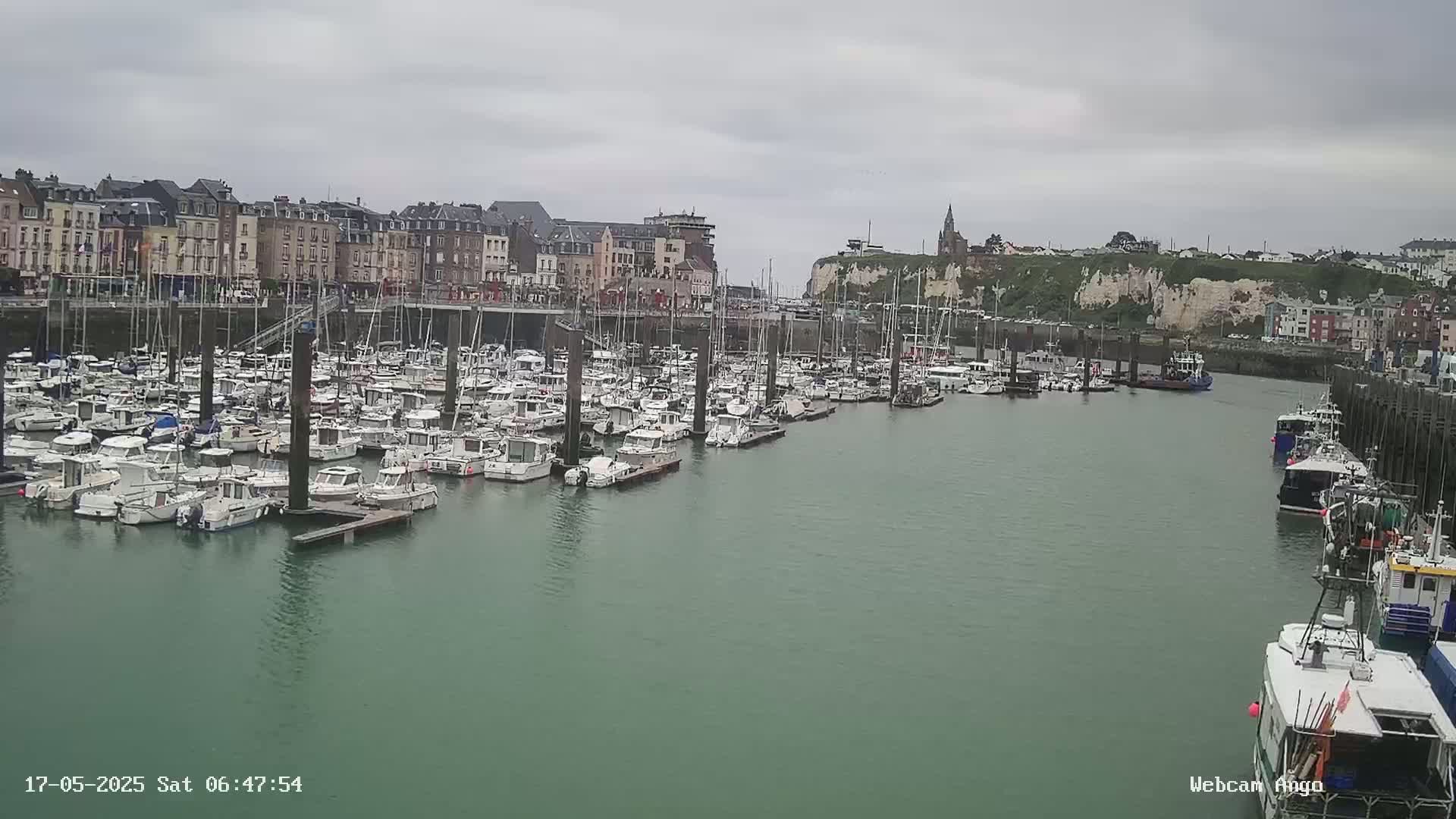 Dieppe, Port de Plaisance Marine Live Cam - Dieppe, Seine-Maritime, Normandie, France