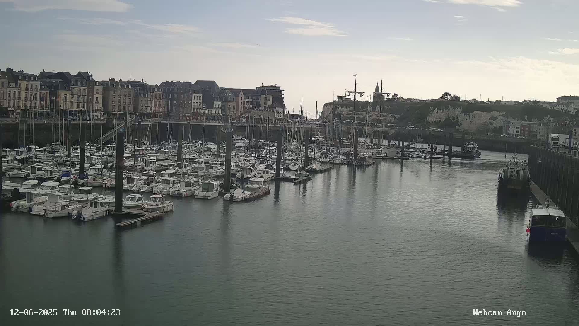 Dieppe, Port de Plaisance Marine Live Cam - Dieppe, Seine-Maritime, Normandie, France