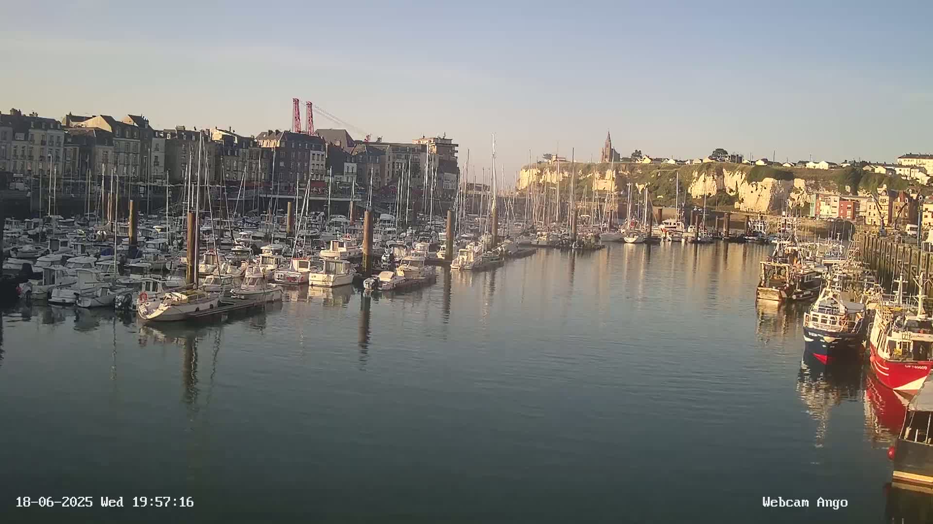 Dieppe, Port de Plaisance Marine Live Cam - Dieppe, Seine-Maritime, Normandie, France