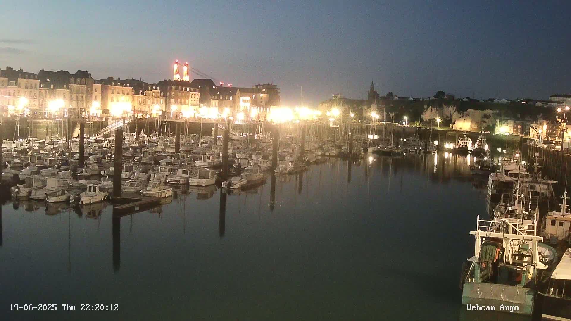 Dieppe, Port de Plaisance Marine Live Cam - Dieppe, Seine-Maritime, Normandie, France