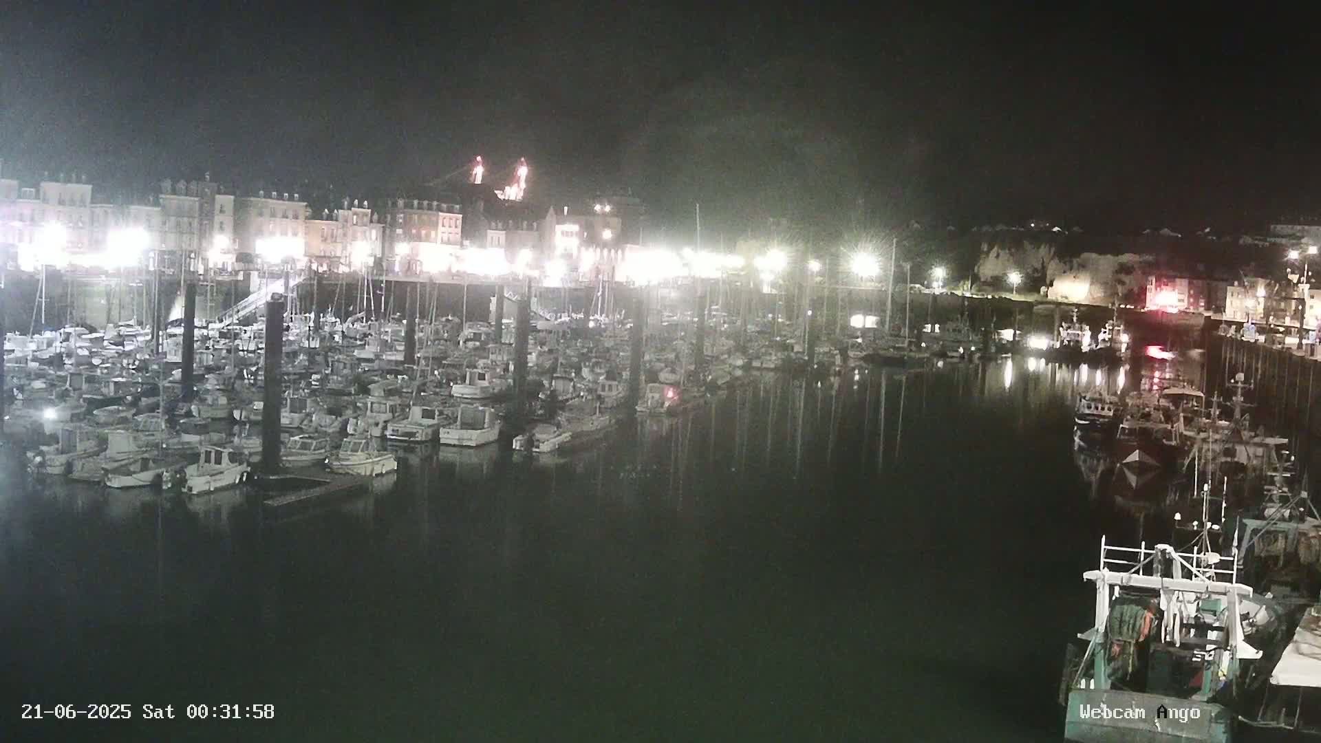 Dieppe, Port de Plaisance Marine Live Cam - Dieppe, Seine-Maritime, Normandie, France